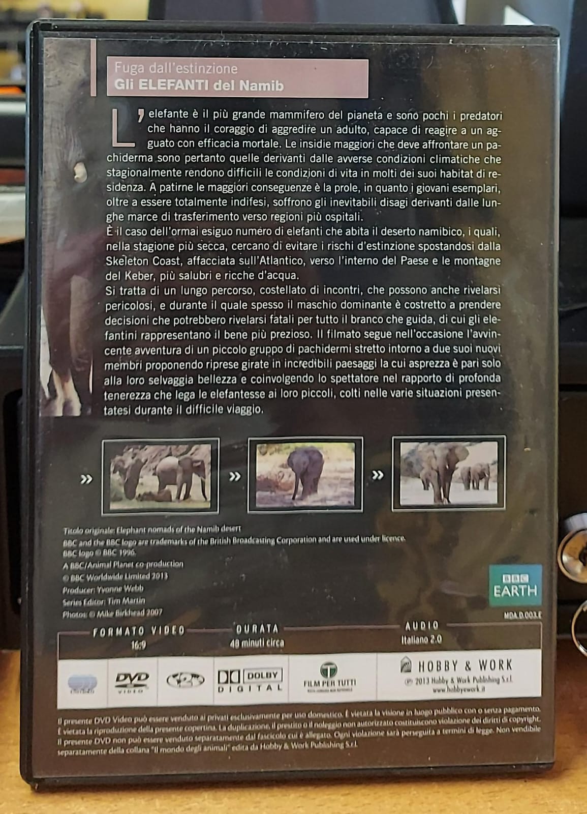 Gli Elefanti del Namib – Il Mondo degli Animali BBC | DVD Usato