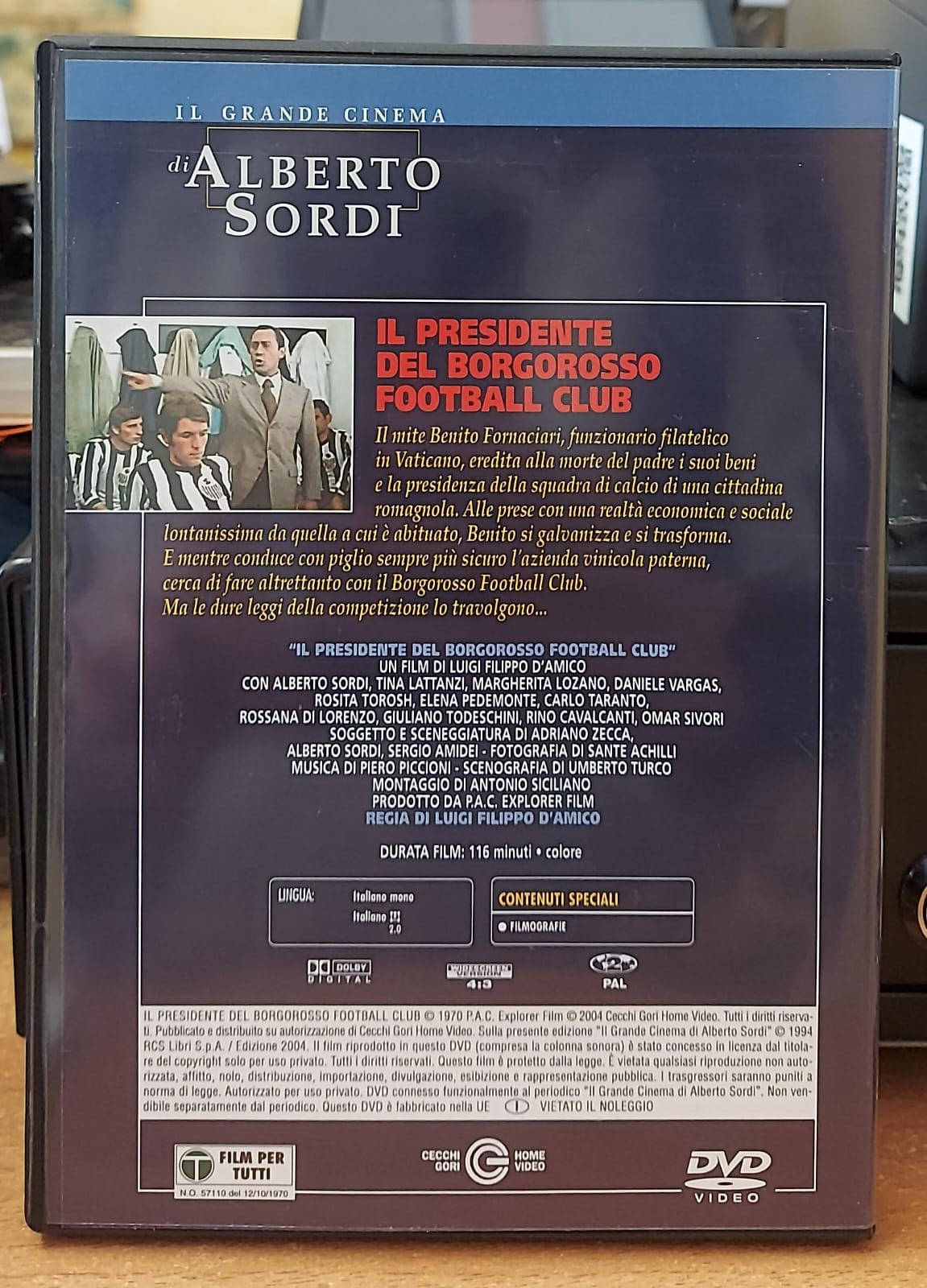 IL PRESIDENTE DEL BORGOROSSO FOOTBALL CLUB