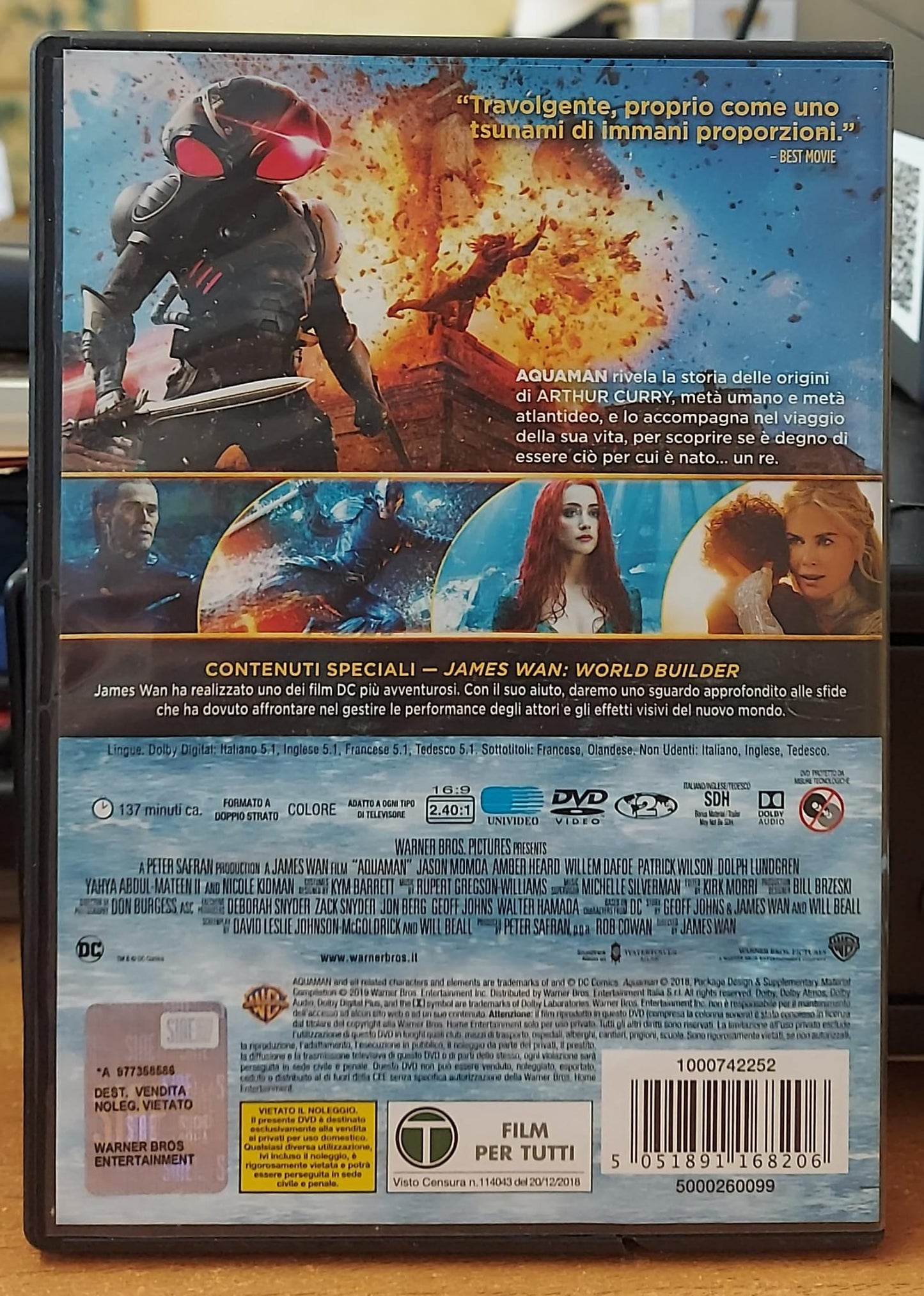 AQUAMAN – DVD Film DC Comics