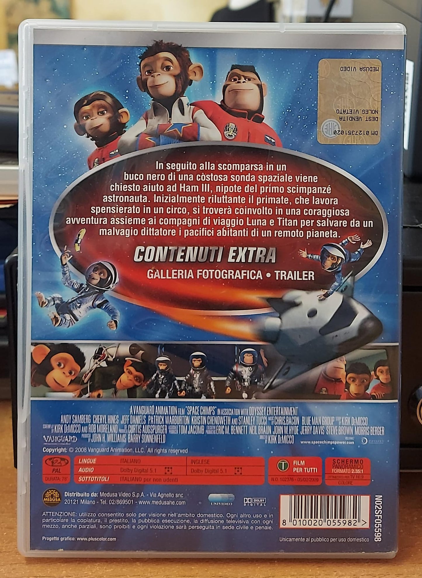 SPACE CHIMPS MISSIONE SPAZIALE – DVD Animazione