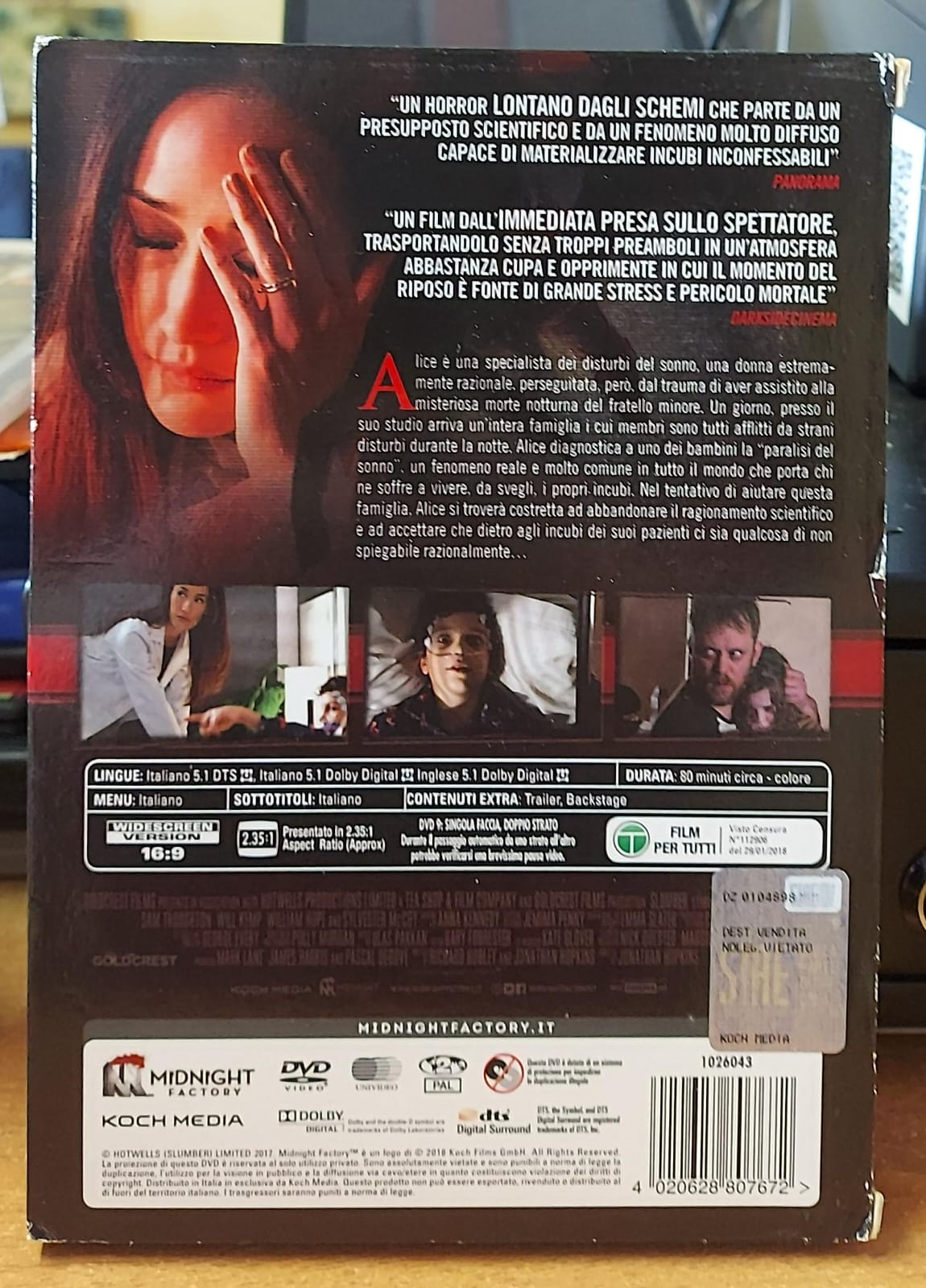 Slumber – Il Demone del Sonno DVD Usato