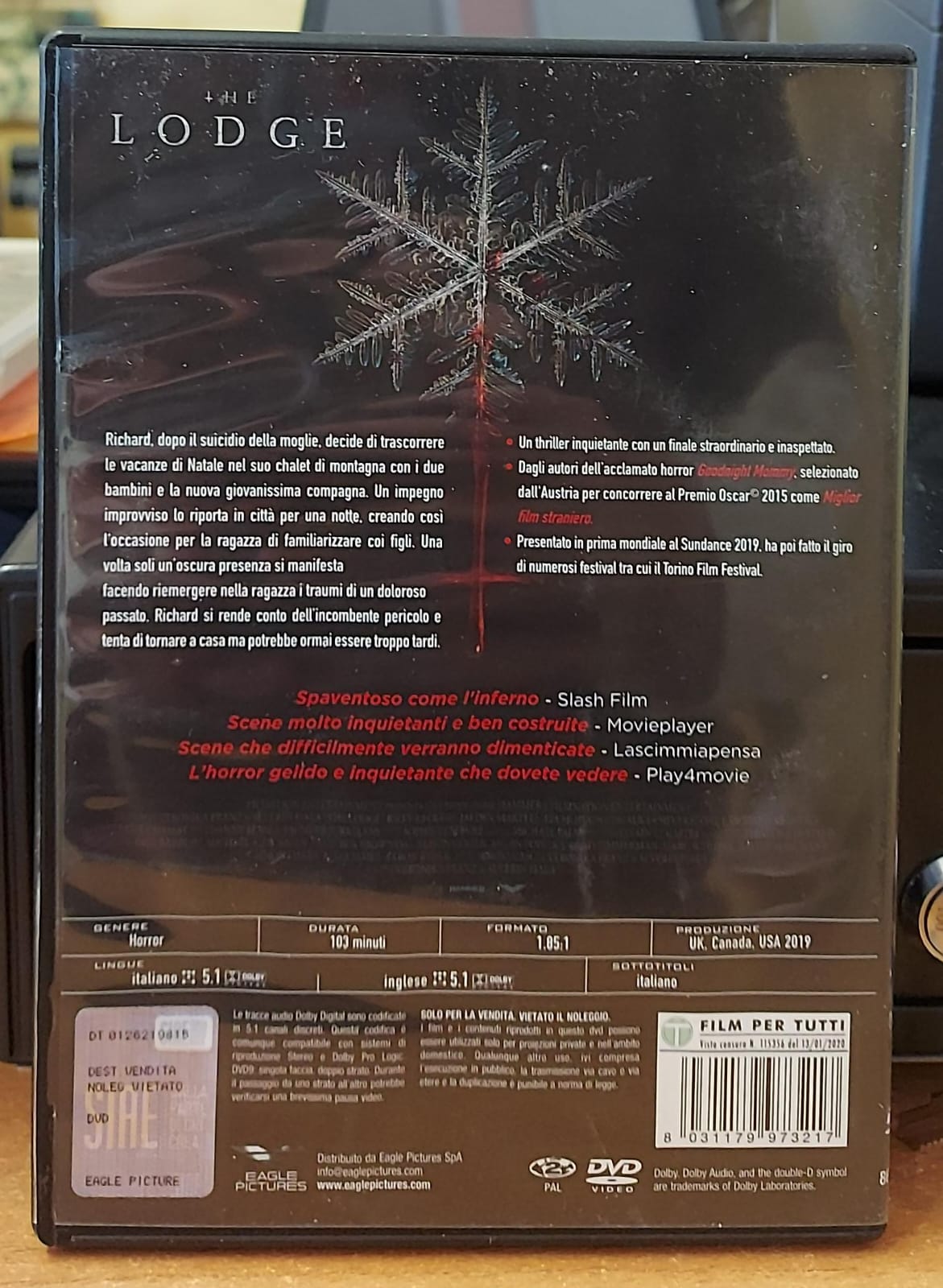 The Lodge – DVD Usato