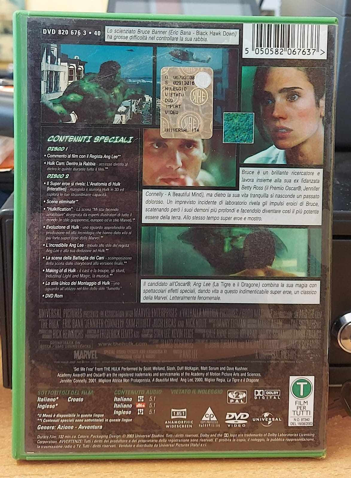 Hulk – Edizione Doppio Disco DVD Usato