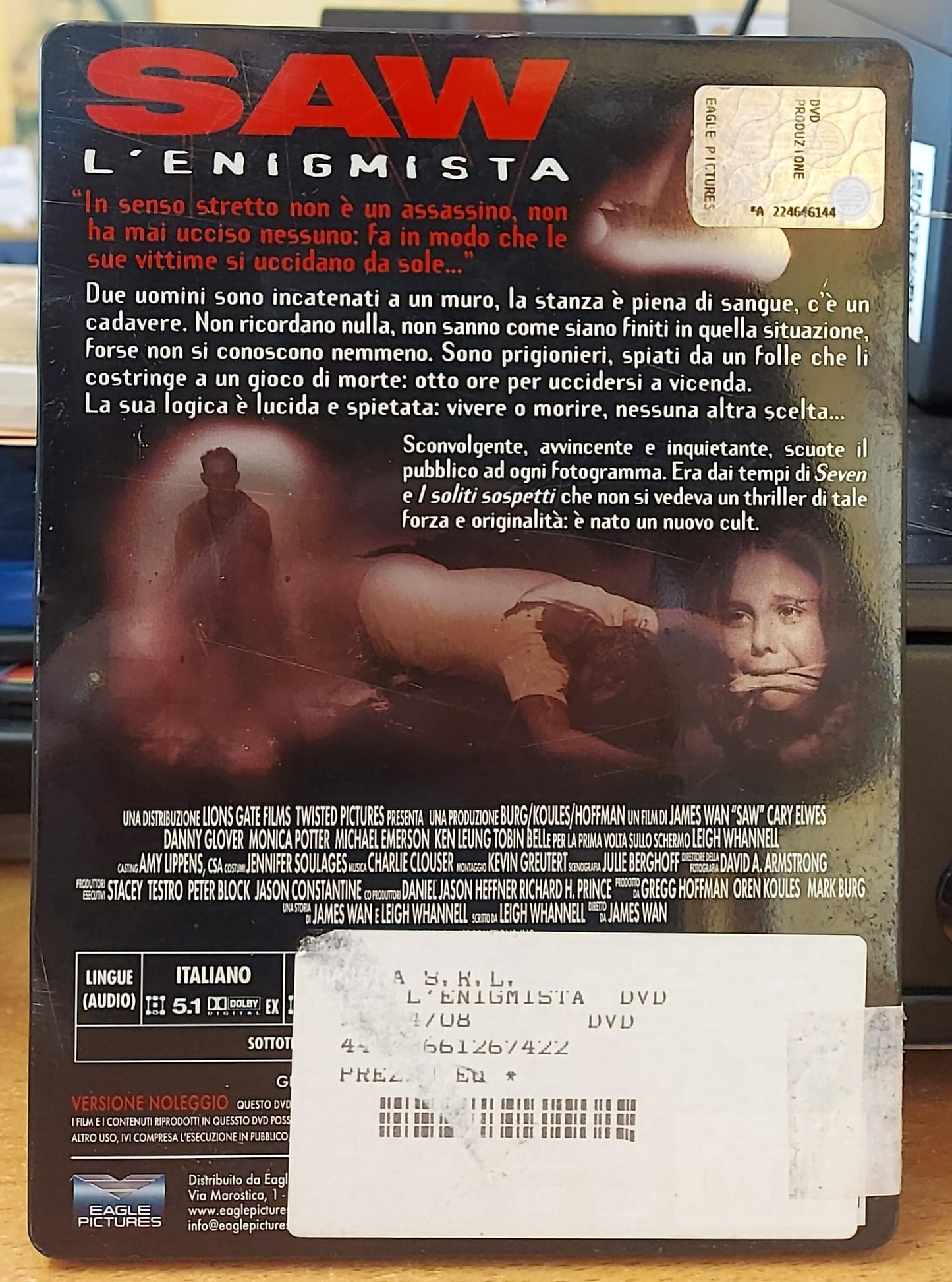 Saw L'Enigmista – Edizione Steelbook DVD Usato