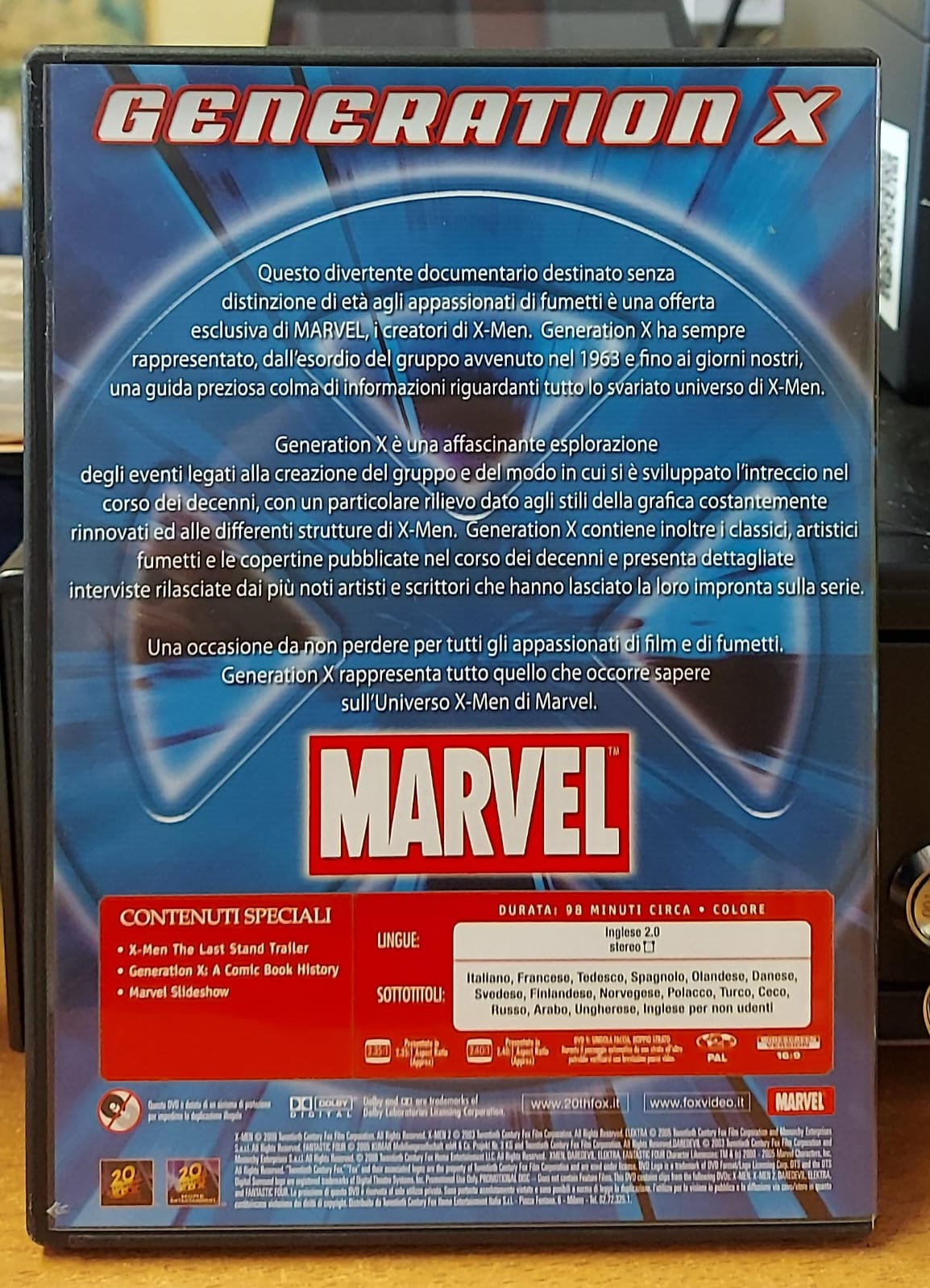Generation X Marvel – Documentario DVD Promozionale | DVD Usato Raro
