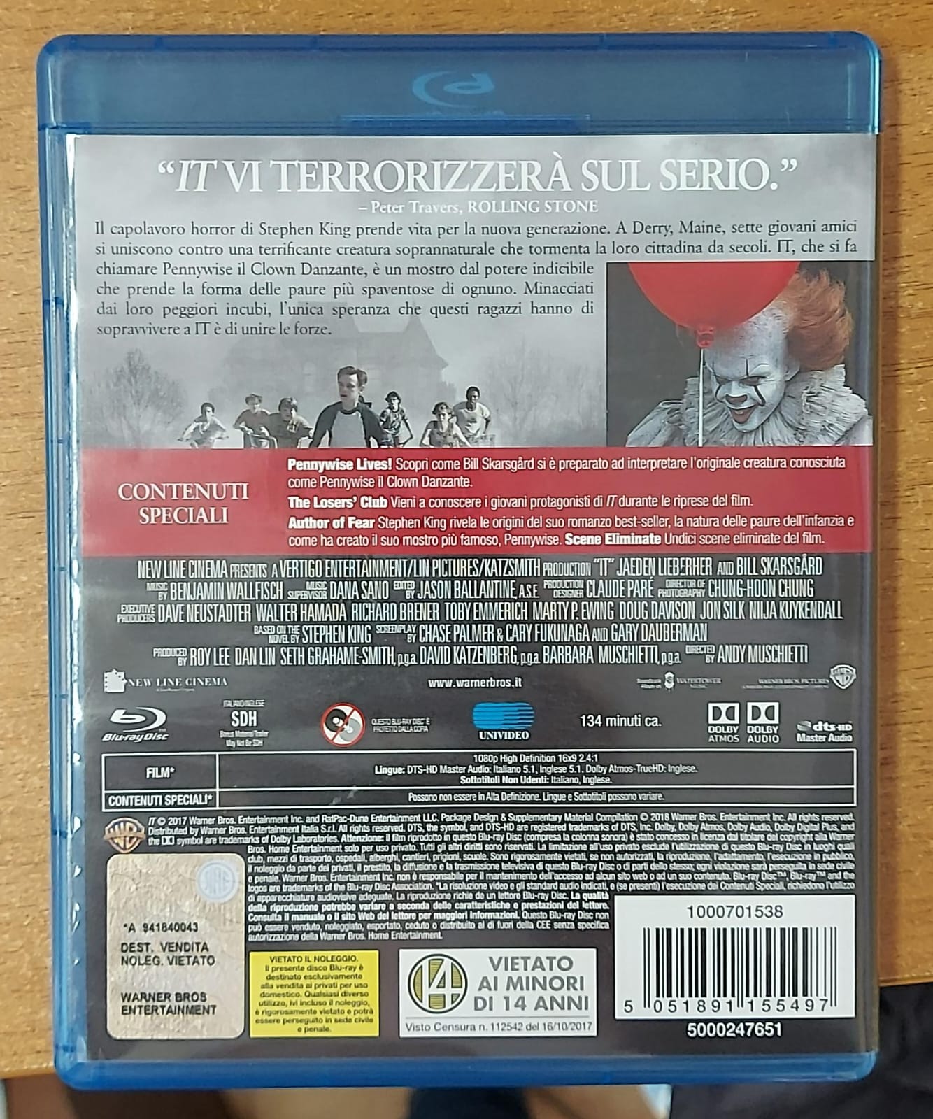 IT – Blu-ray Usato (Horror Stephen King)