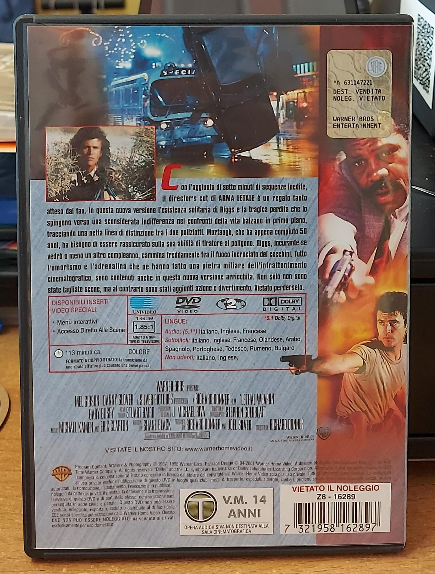 Arma Letale – Director's Cut – DVD Usato