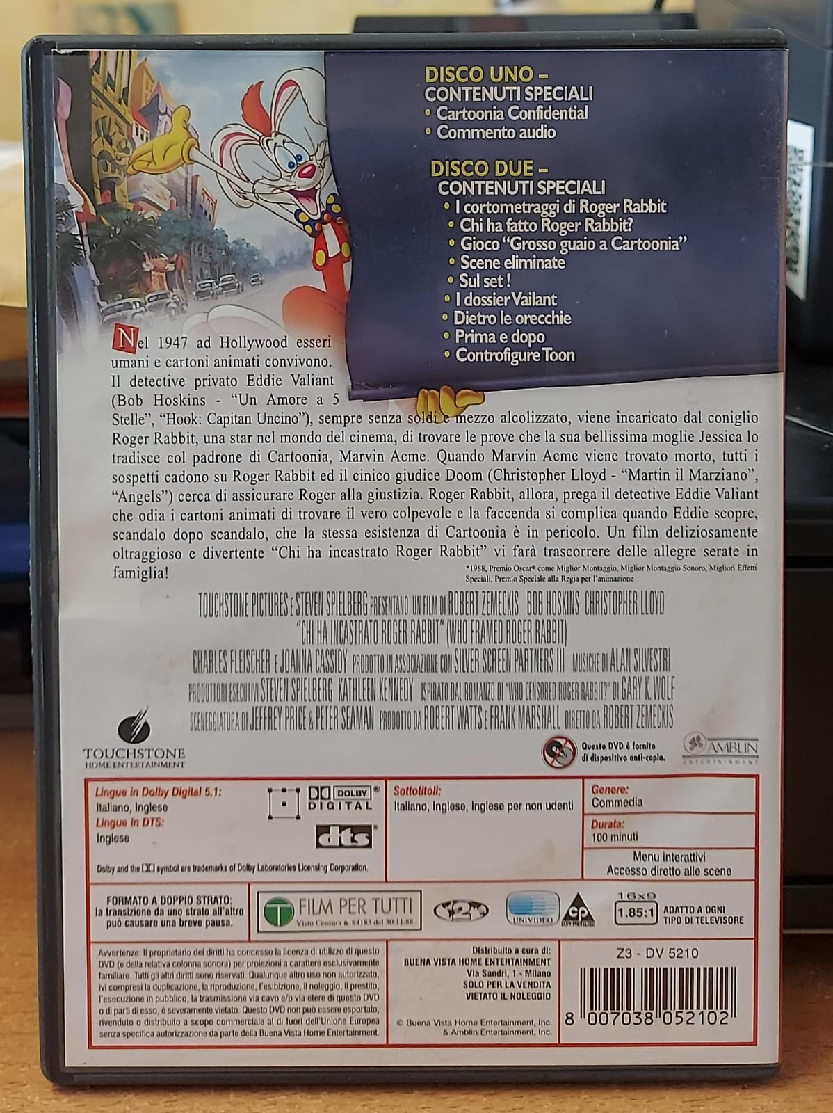 Chi Ha Incastrato Roger Rabbit - Edizione 2 DVD Usato