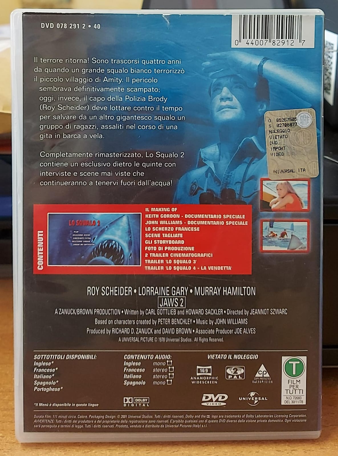 Lo Squalo 2 - DVD Usato