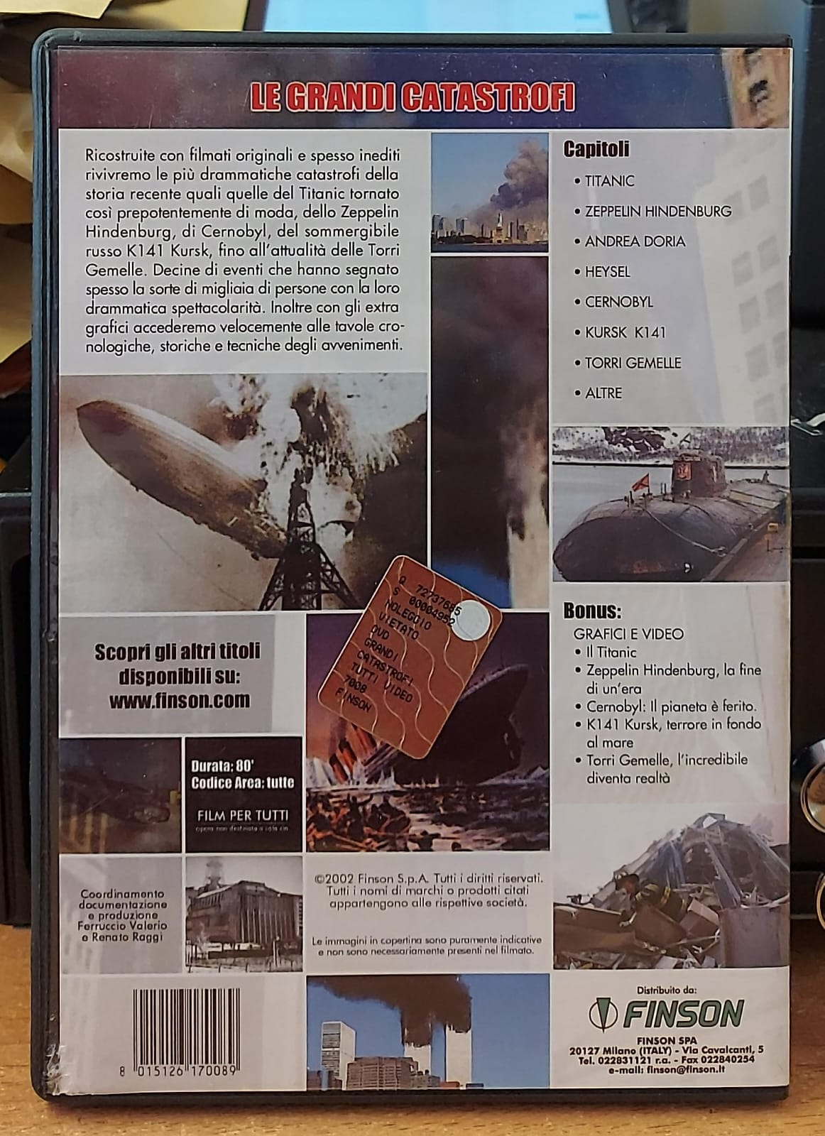 Le Grandi Catastrofi - DVD Documentario Usato
