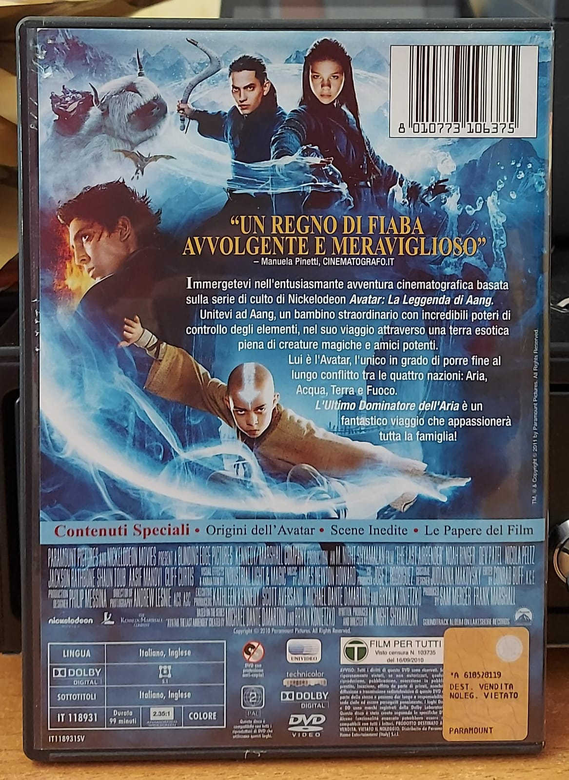 L'Ultimo Dominatore dell'Aria - DVD Usato