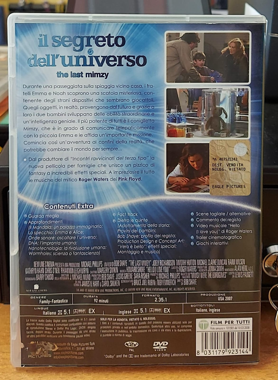 Il Segreto dell'Universo (2007) – DVD | The Last Mimzy | Robert Shaye