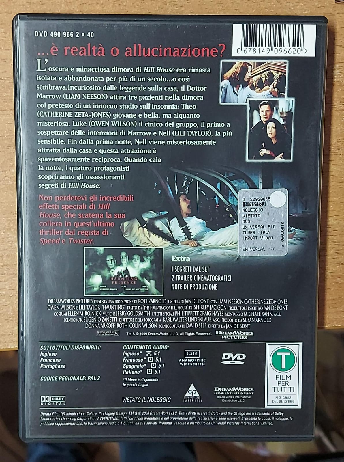 Haunting Presenze (1999) – DVD | The Haunting | Liam Neeson