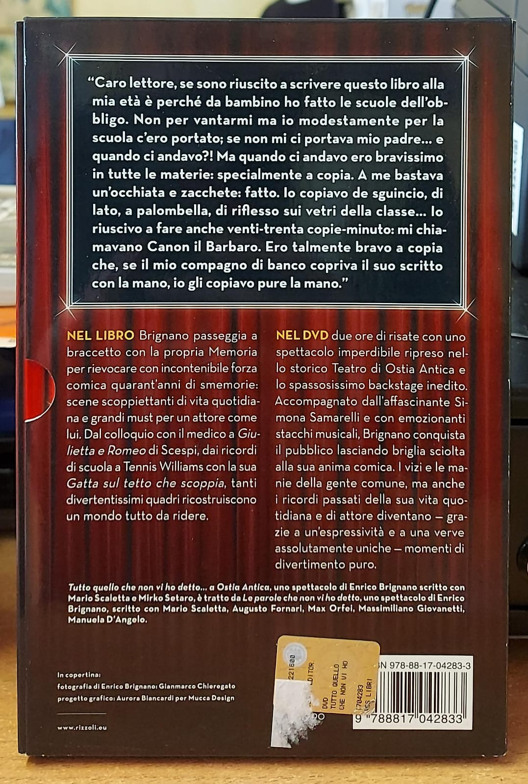 Enrico Brignano – Tutto Quello Che Non Vi Ho Detto (DVD + Libro)