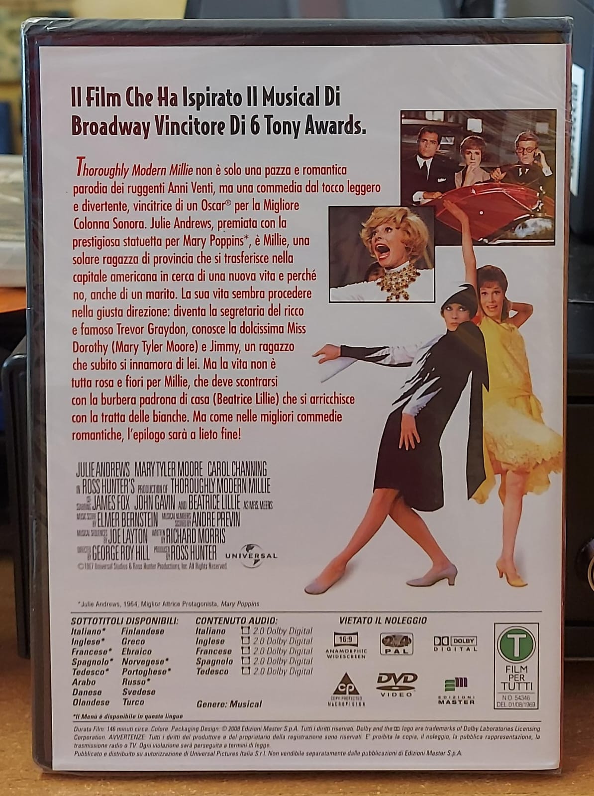 Thoroughly Modern Millie (1967) DVD - Musical con Julie Andrews | Nuovo Sigillato