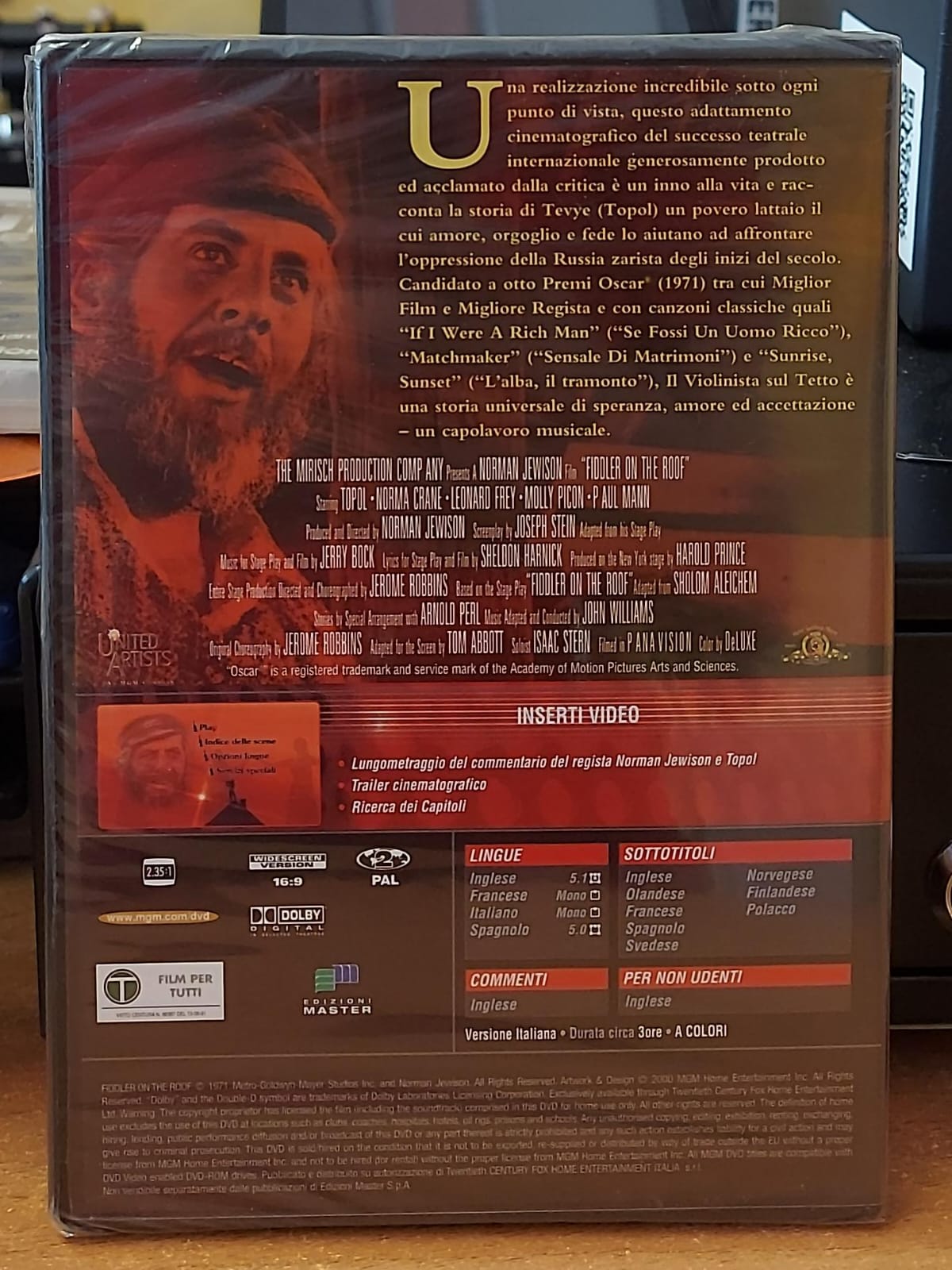 Il Violinista sul Tetto (1971) – DVD Nuovo Sigillato | Norman Jewison