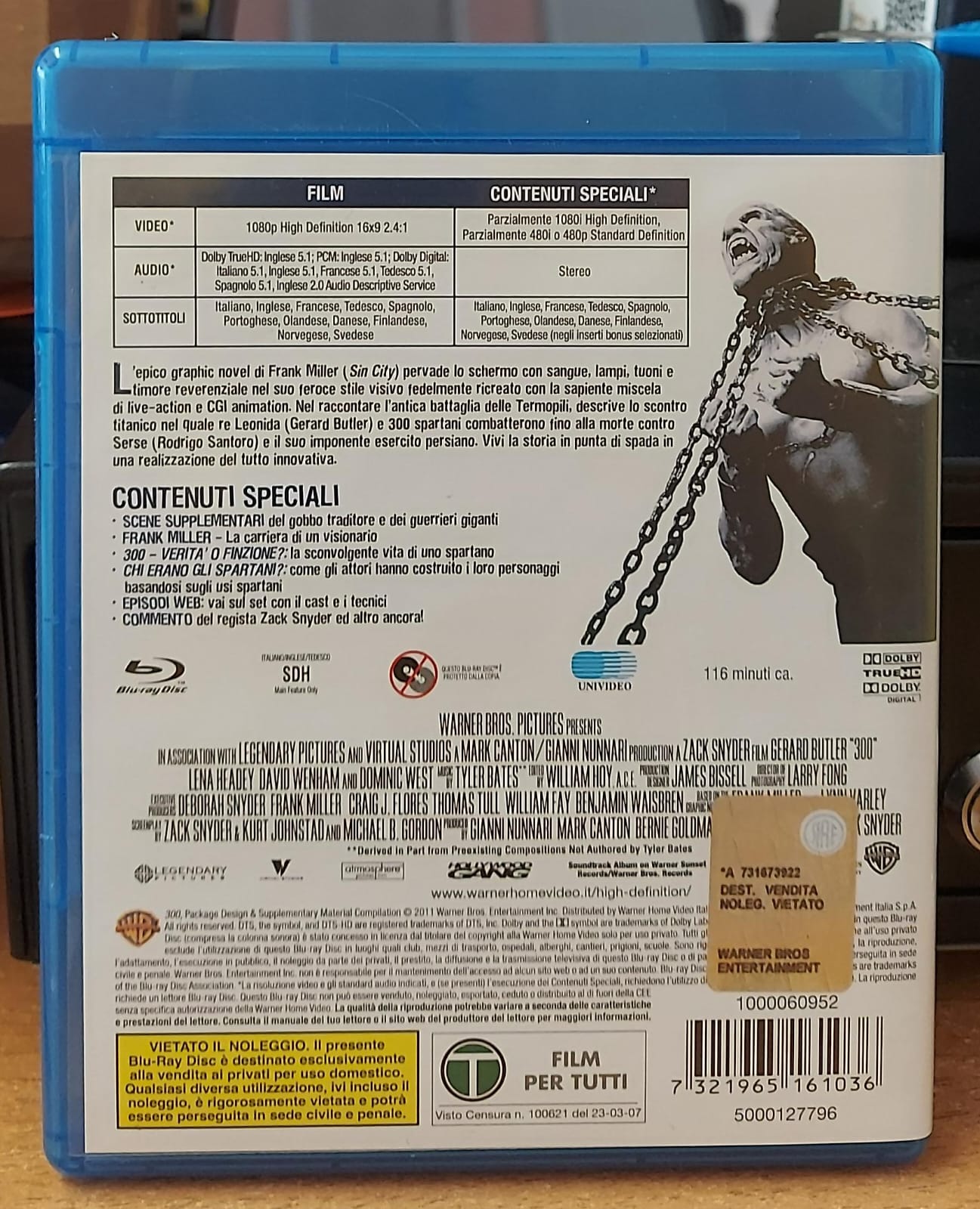 300 – Blu-ray | Zack Snyder | Gerard Butler