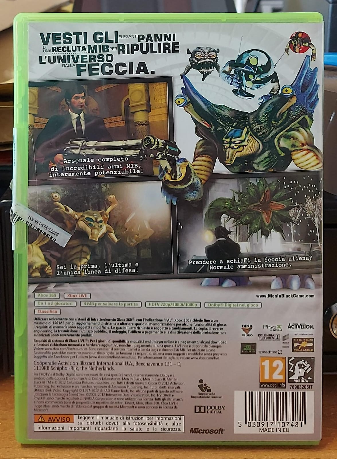 MIB ALIEN CRISIS - XBOX 360