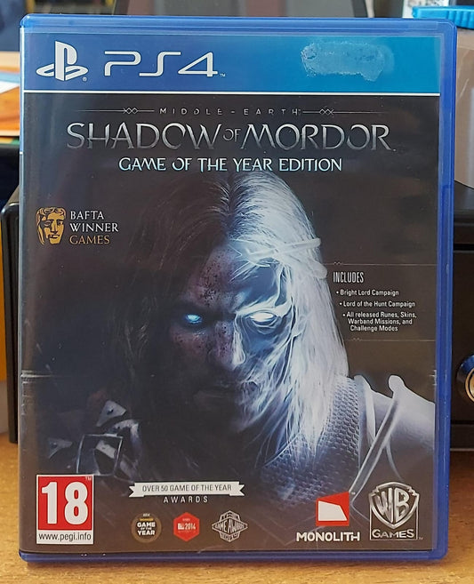 La Terra di Mezzo: L’Ombra di Mordor GOTY – PS4 Usato