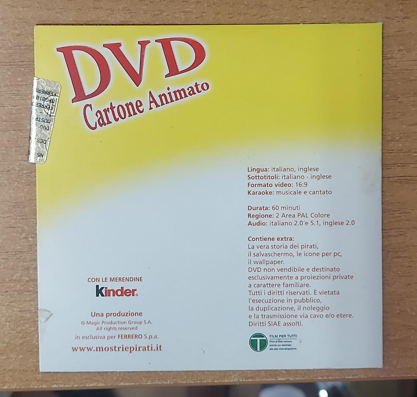 MOSTRI & PIRATI L'AVVENTURA - NUOVO MAI APERTO