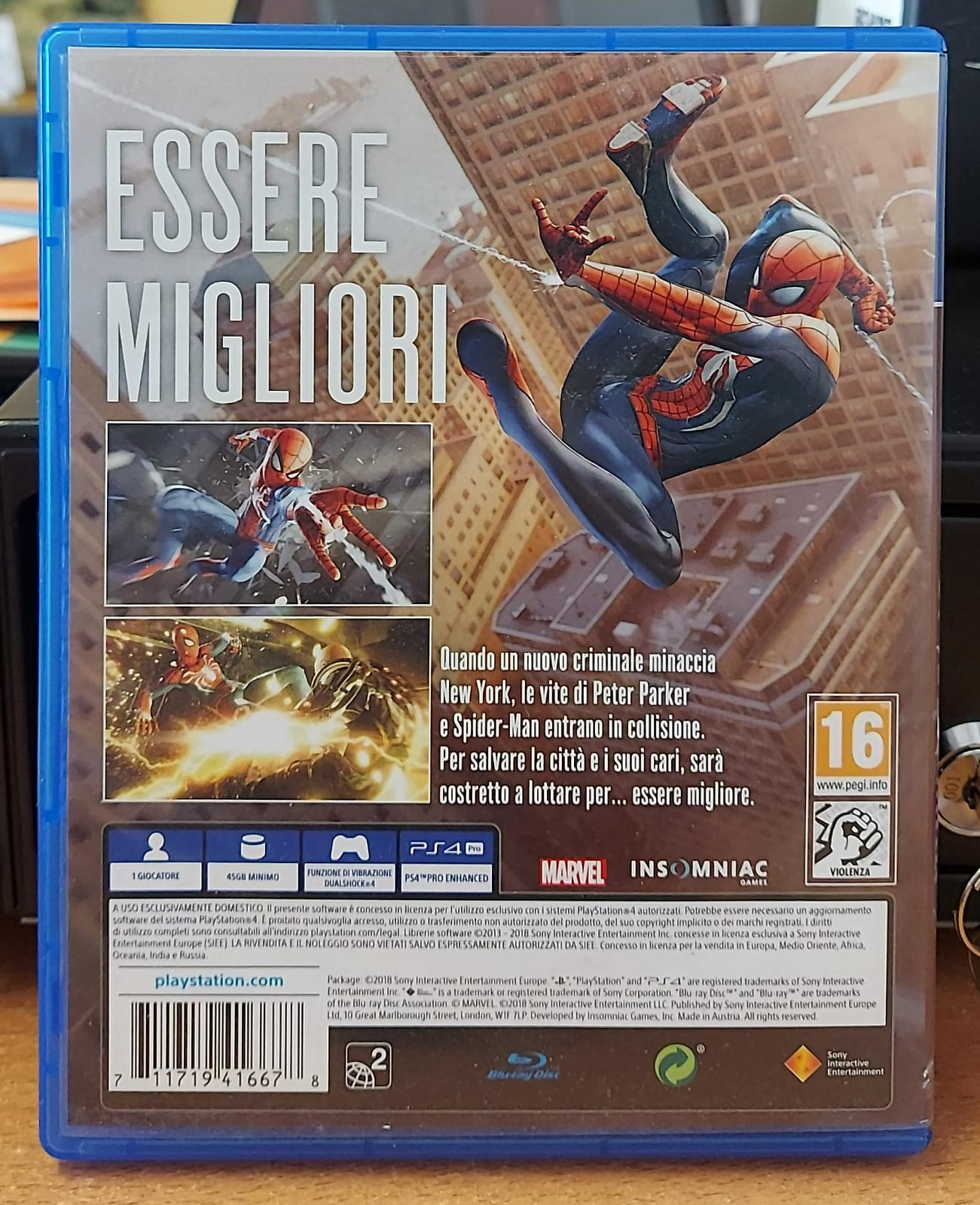 Marvel's Spider-Man – PS4 (Usato)