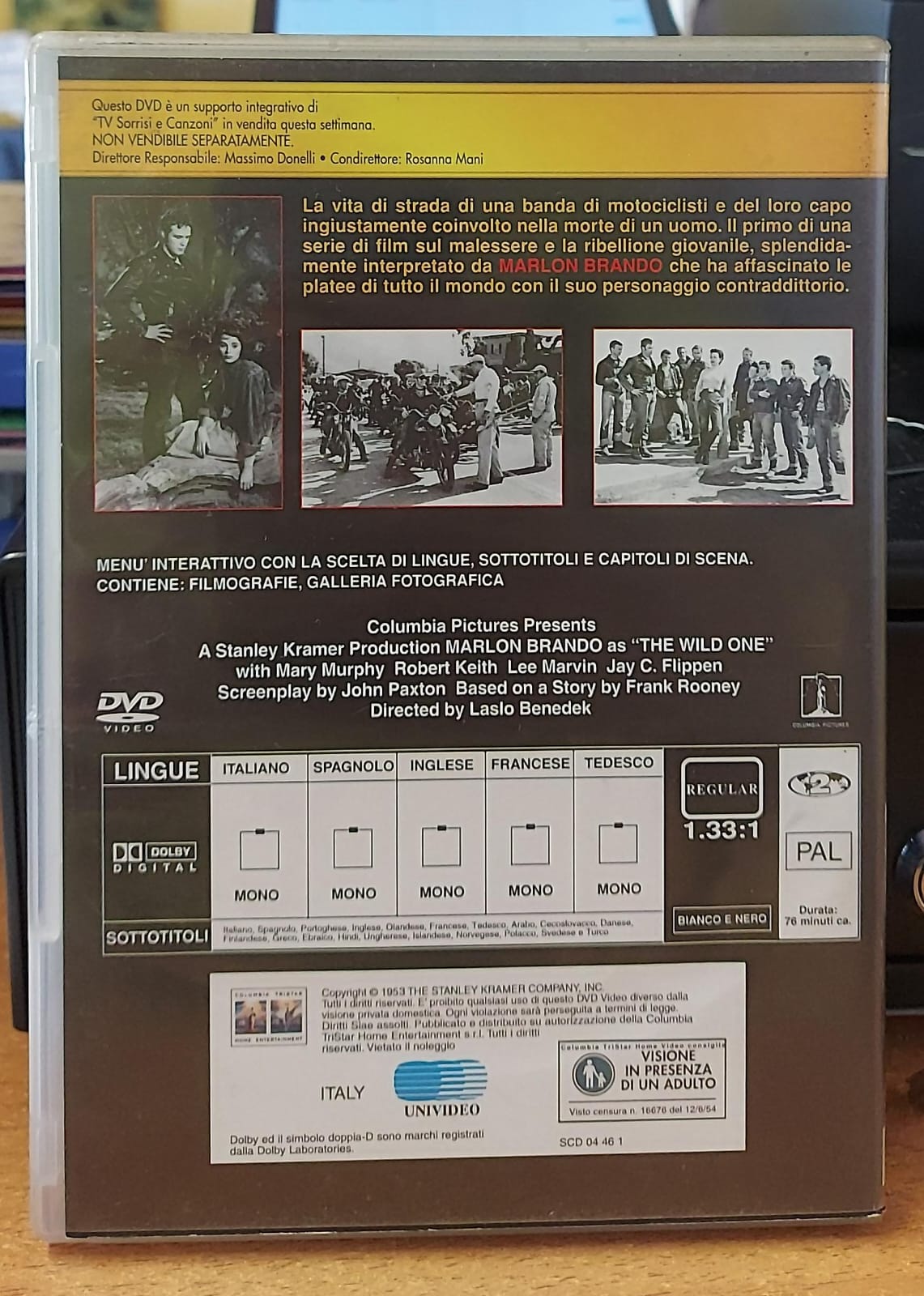 Il Selvaggio - DVD Film Drammatico con Marlon Brando
