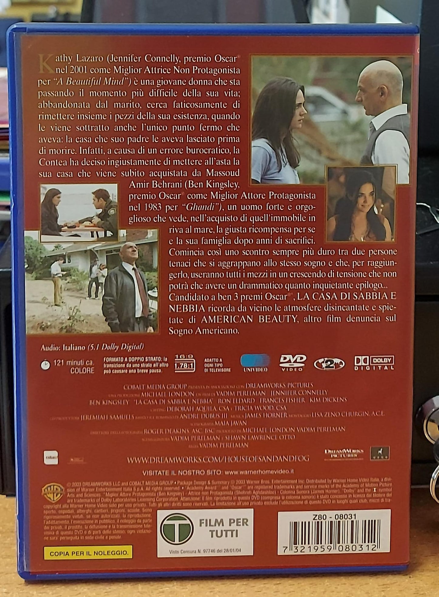 La Casa di Sabbia e Nebbia (DVD Usato)