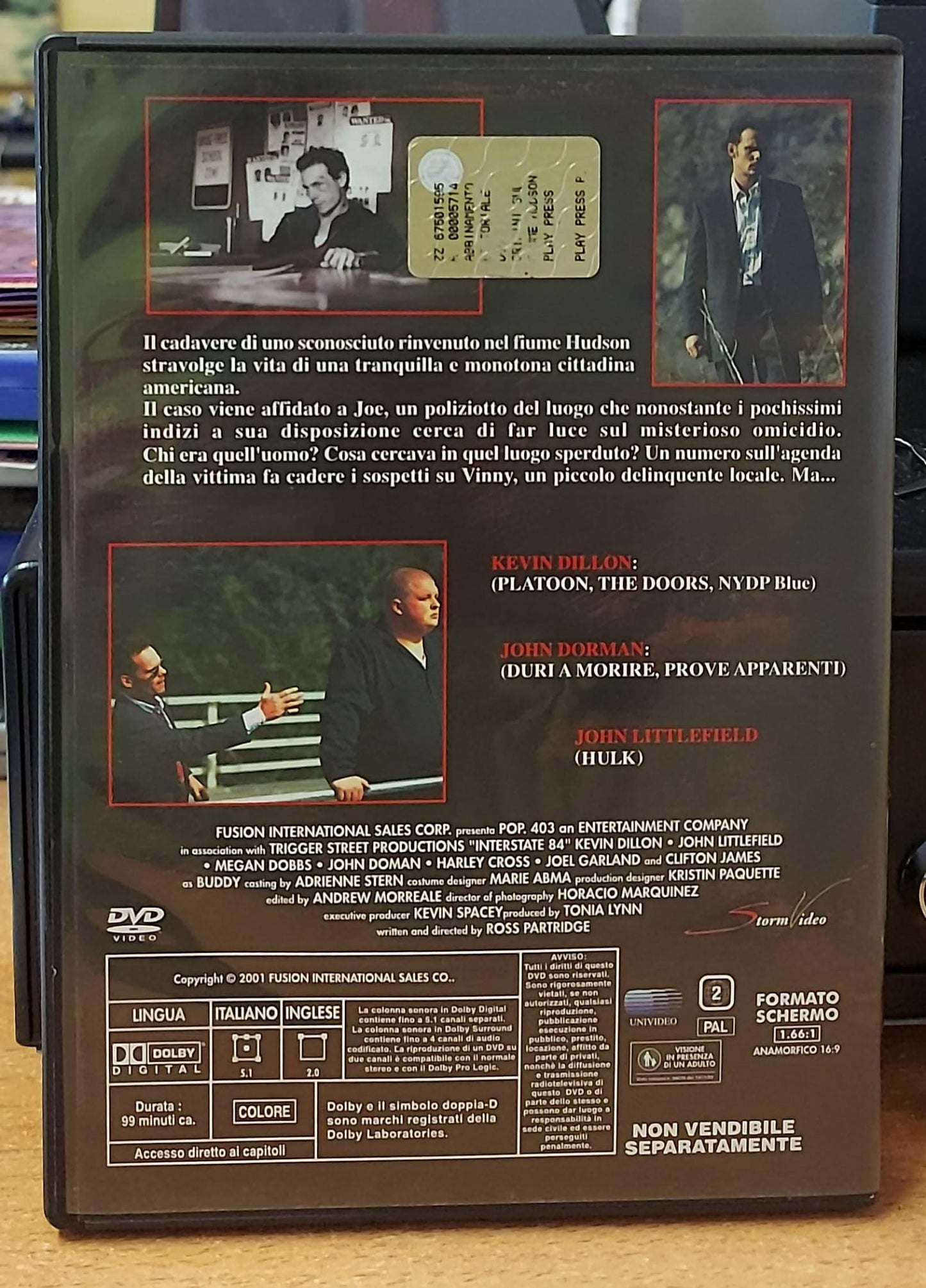 Crimini sul Fiume Hudson (DVD Usato) | Kevin Dillon