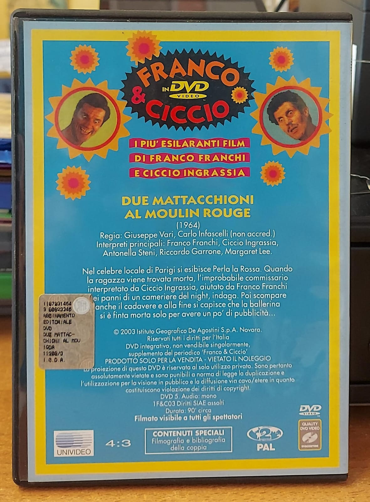Due Mattacchioni al Moulin Rouge – DVD Usato | Franco e Ciccio