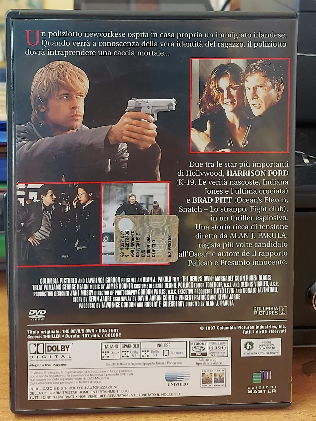 L'Ombra del Diavolo – DVD Usato | Harrison Ford, Brad Pitt