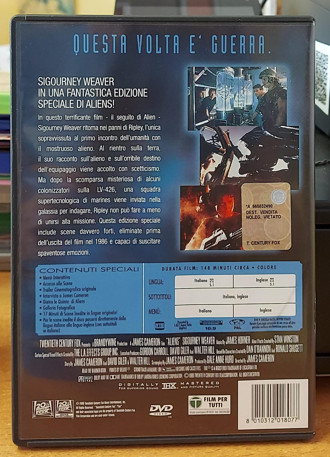 Aliens - Edizione Speciale DVD Usato