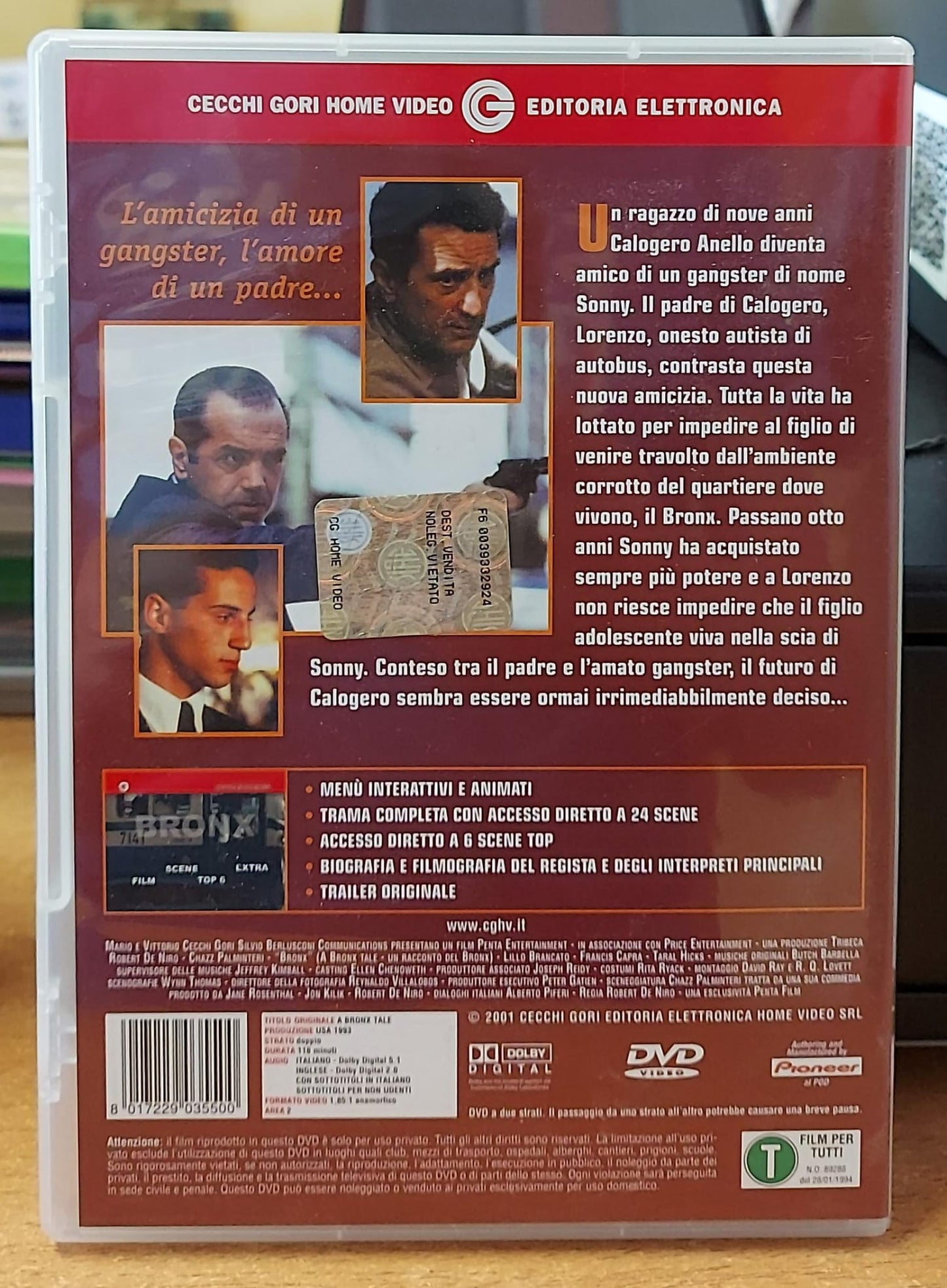 Bronx - A Bronx Tale DVD Usato