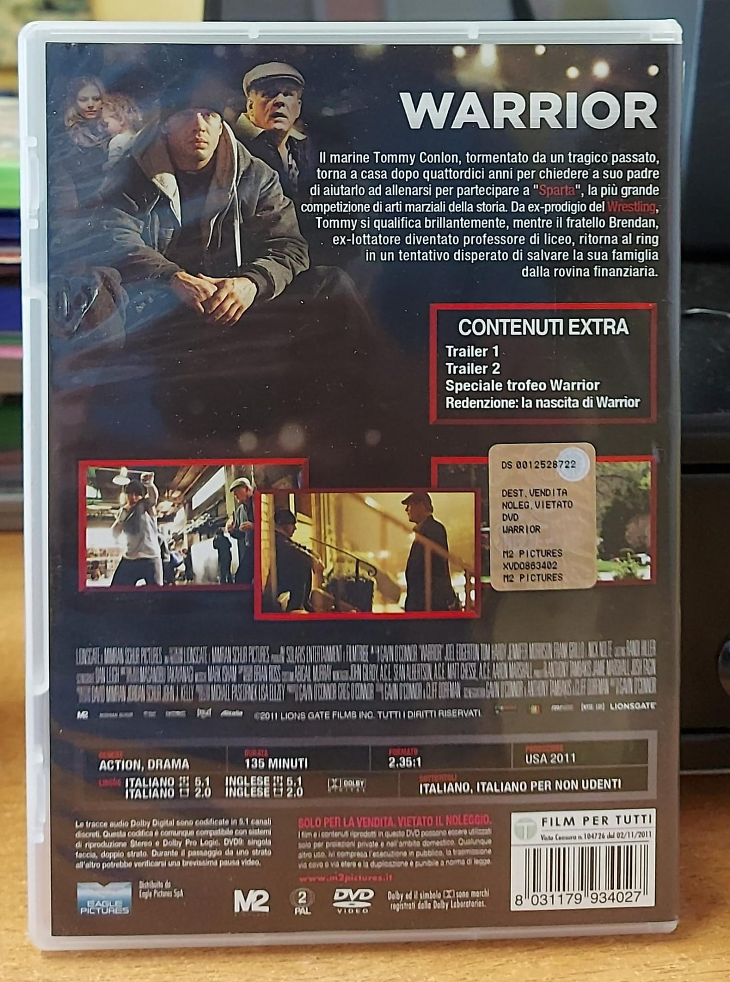 Warrior DVD Usato