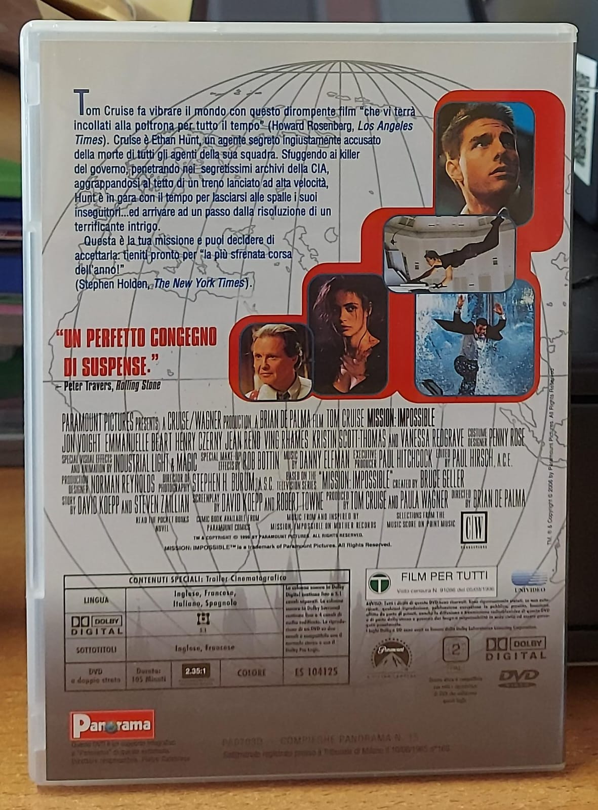 Mission: Impossible DVD Usato – Thriller con Tom Cruise (1996)