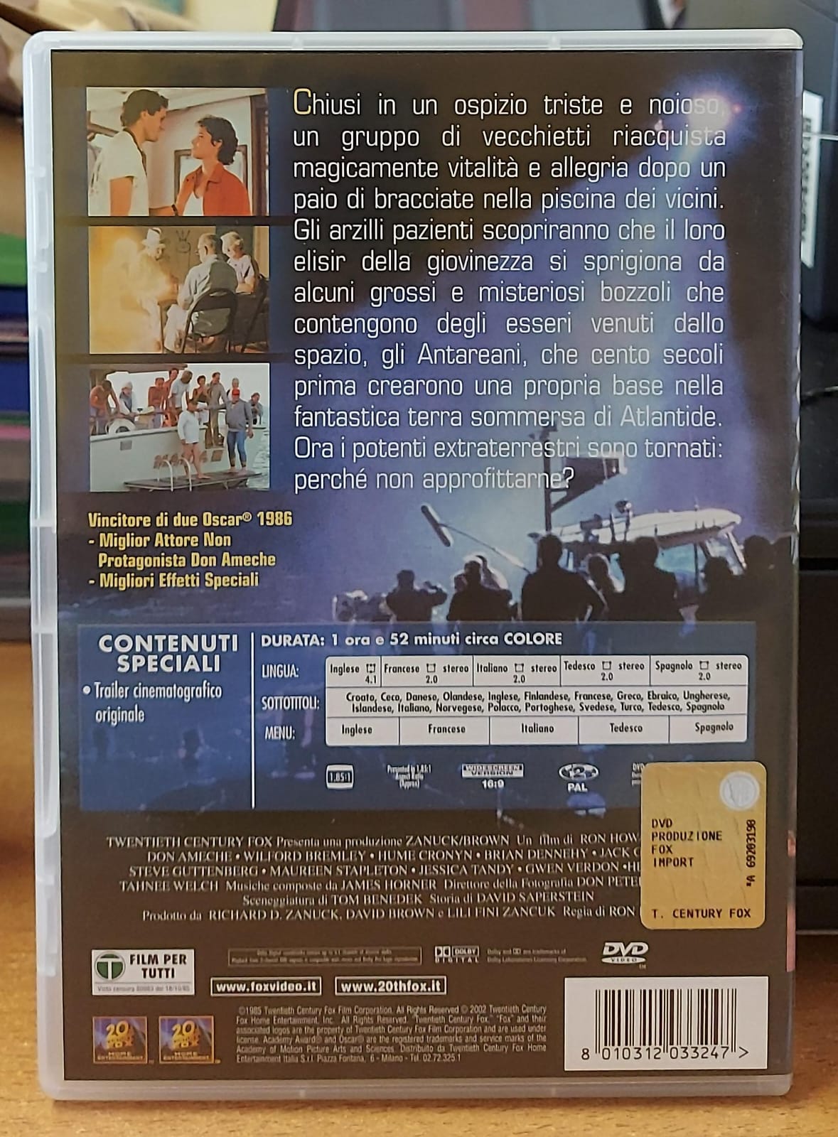 Cocoon - L'Energia dell'Universo DVD Usato – Fantascienza di Ron Howard (1985)