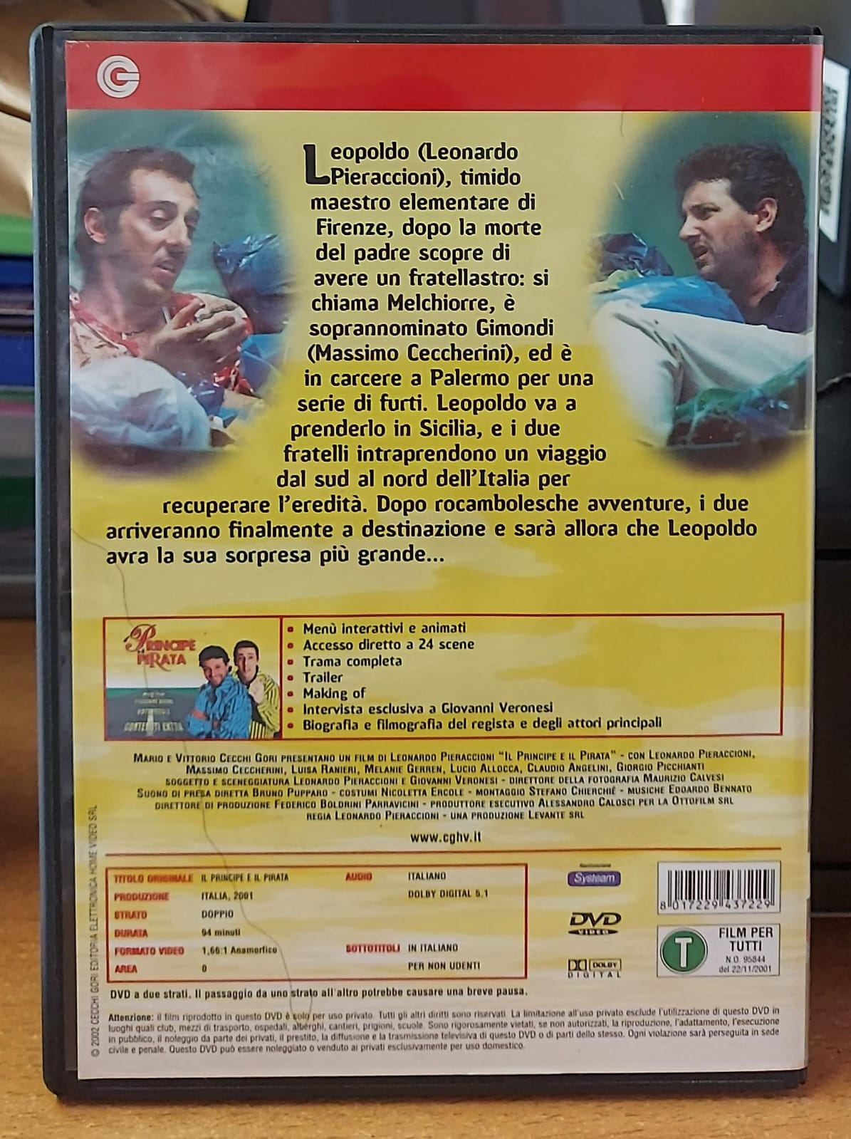 Il Principe e il Pirata – DVD Commedia Usato