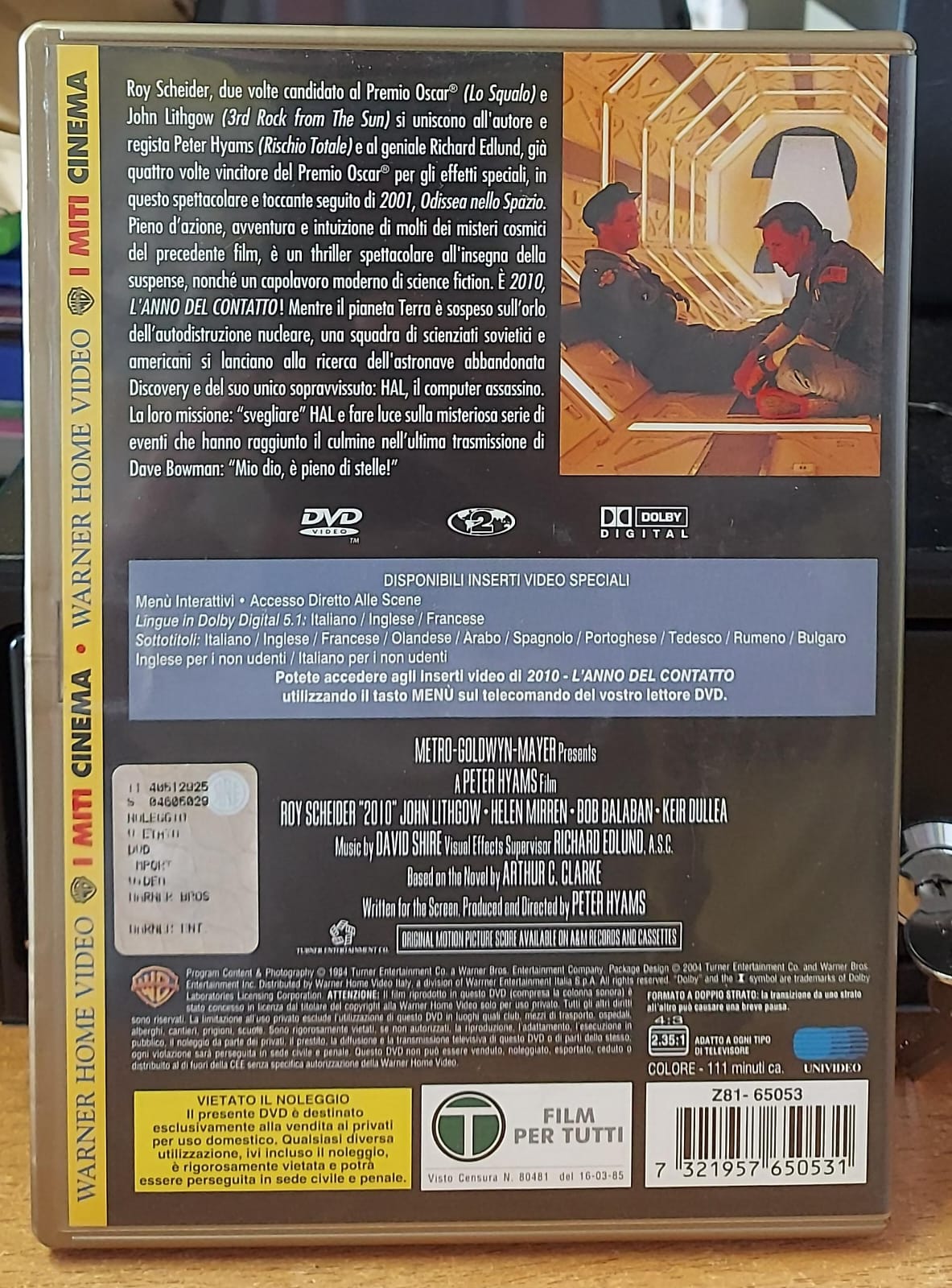 2010 L'Anno del Contatto – DVD Fantascienza Usato
