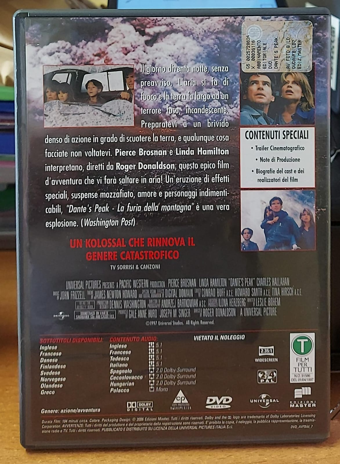 Dante's Peak – La Furia della Montagna DVD Azione Usato