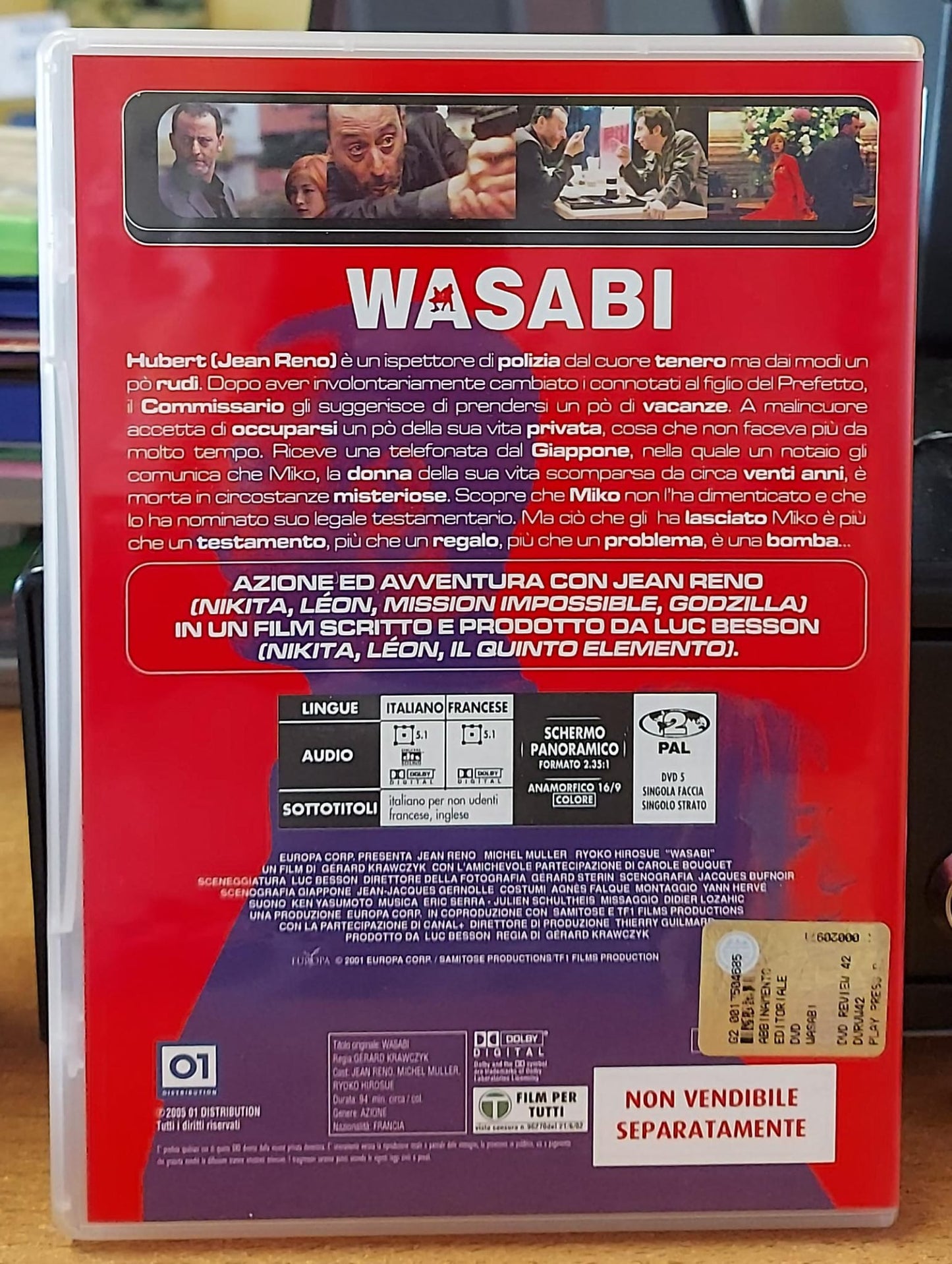 Wasabi – DVD Azione Commedia con Jean Reno Usato