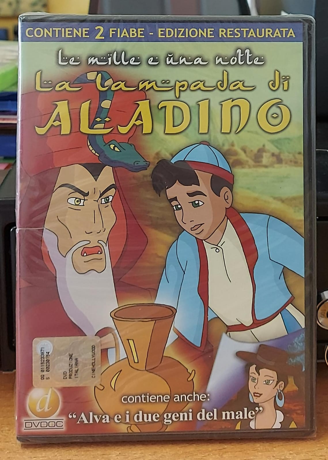La Lampada di Aladino + Alva e i Due Geni del Male - DVD Nuovo Sigillato (2 Fiabe)