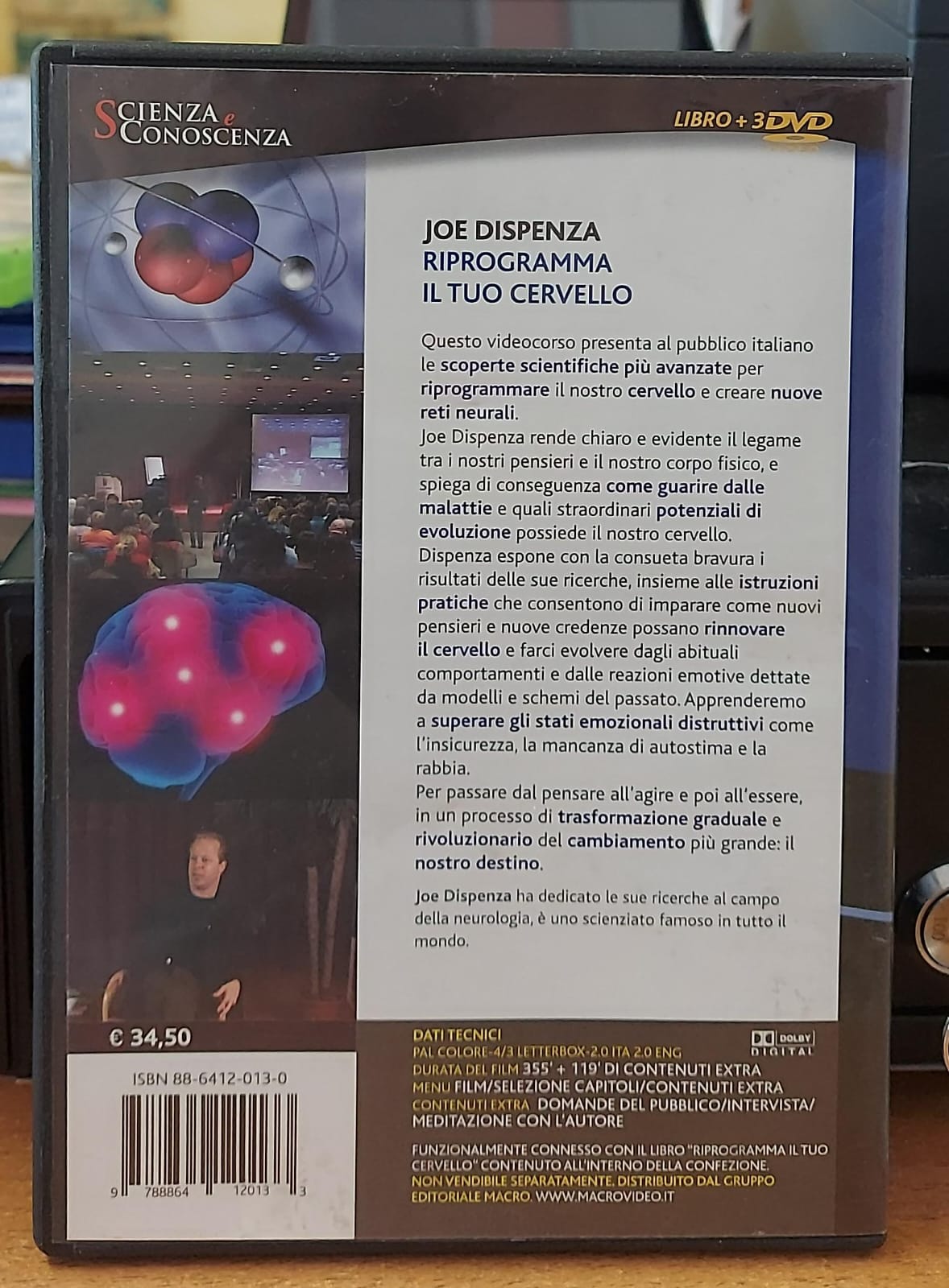 Riprogramma il Tuo Cervello - Joe Dispenza (Cofanetto 3 DVD Usato, senza libro)
