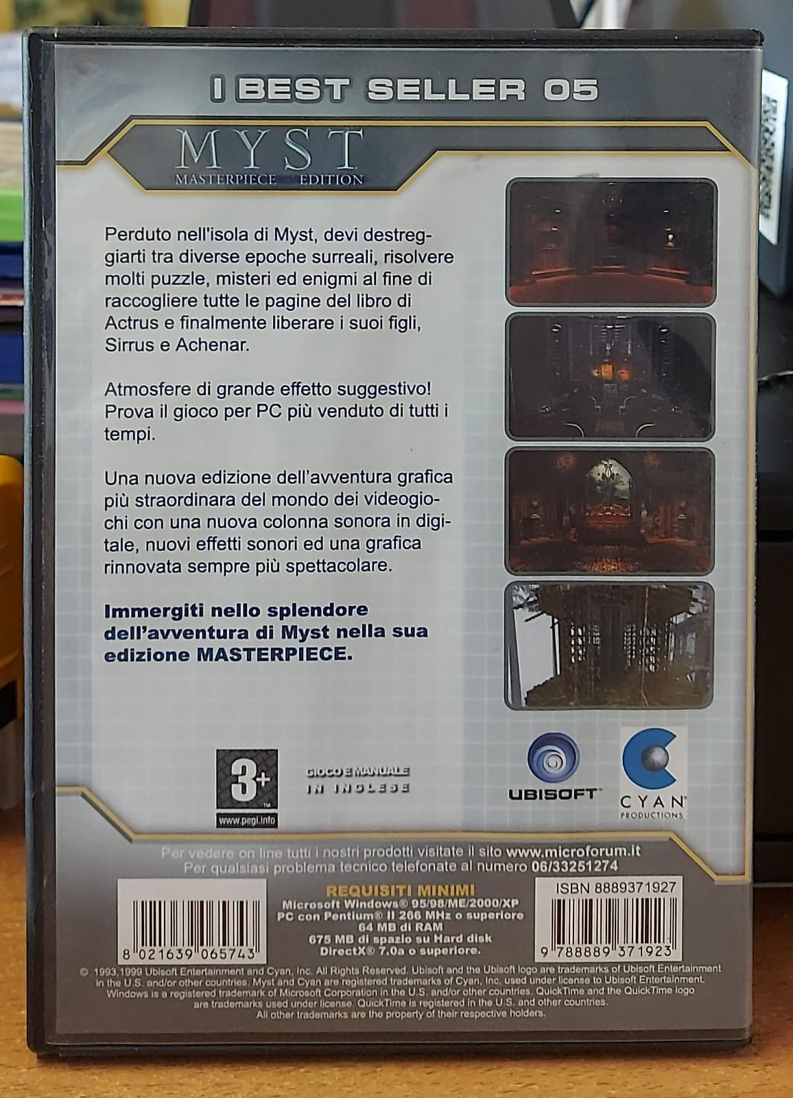 Myst Masterpiece Edition – Gioco PC CD-ROM Usato