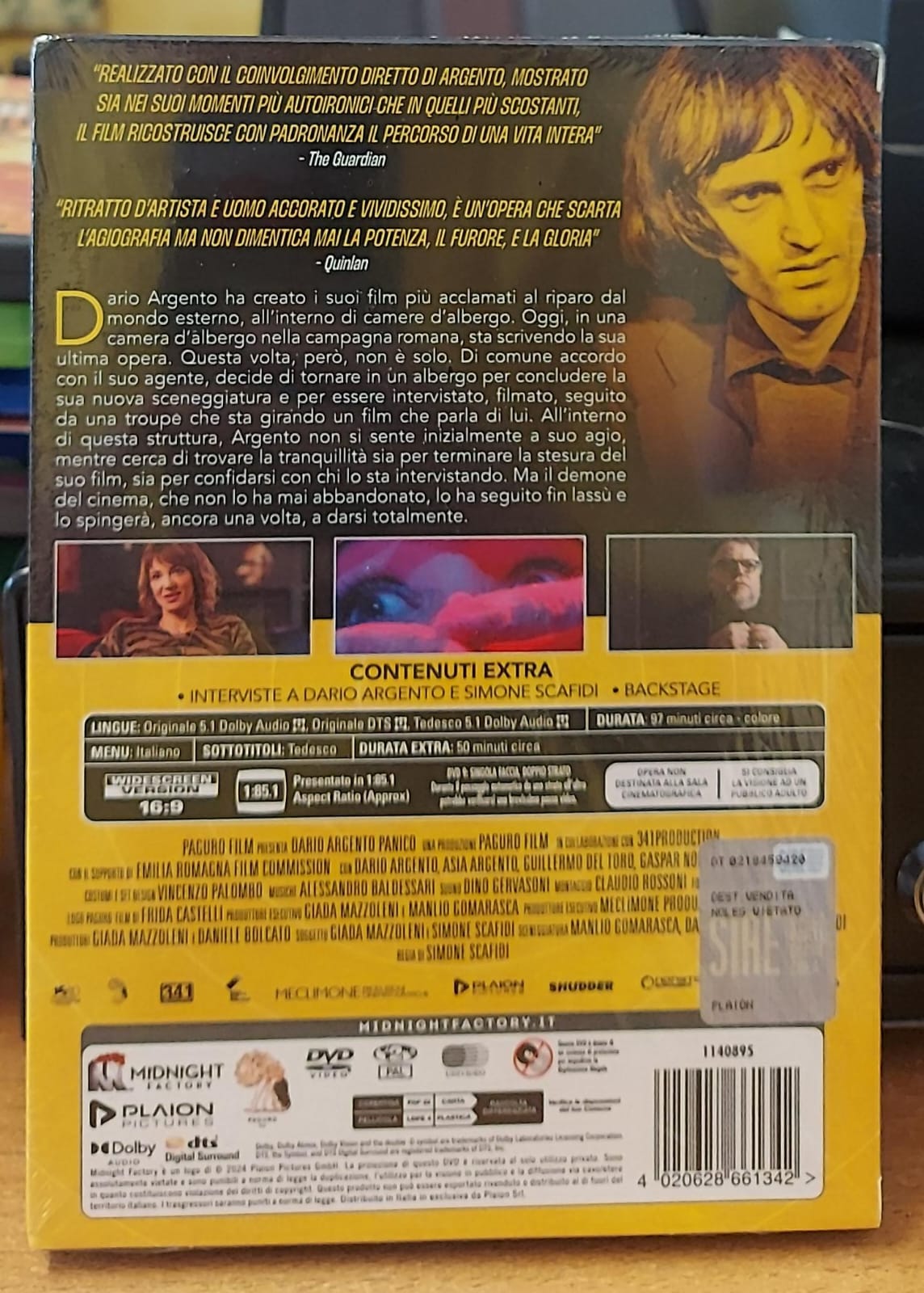 PANICO - DVD + BOOKLET NUOVO MAI APERTO