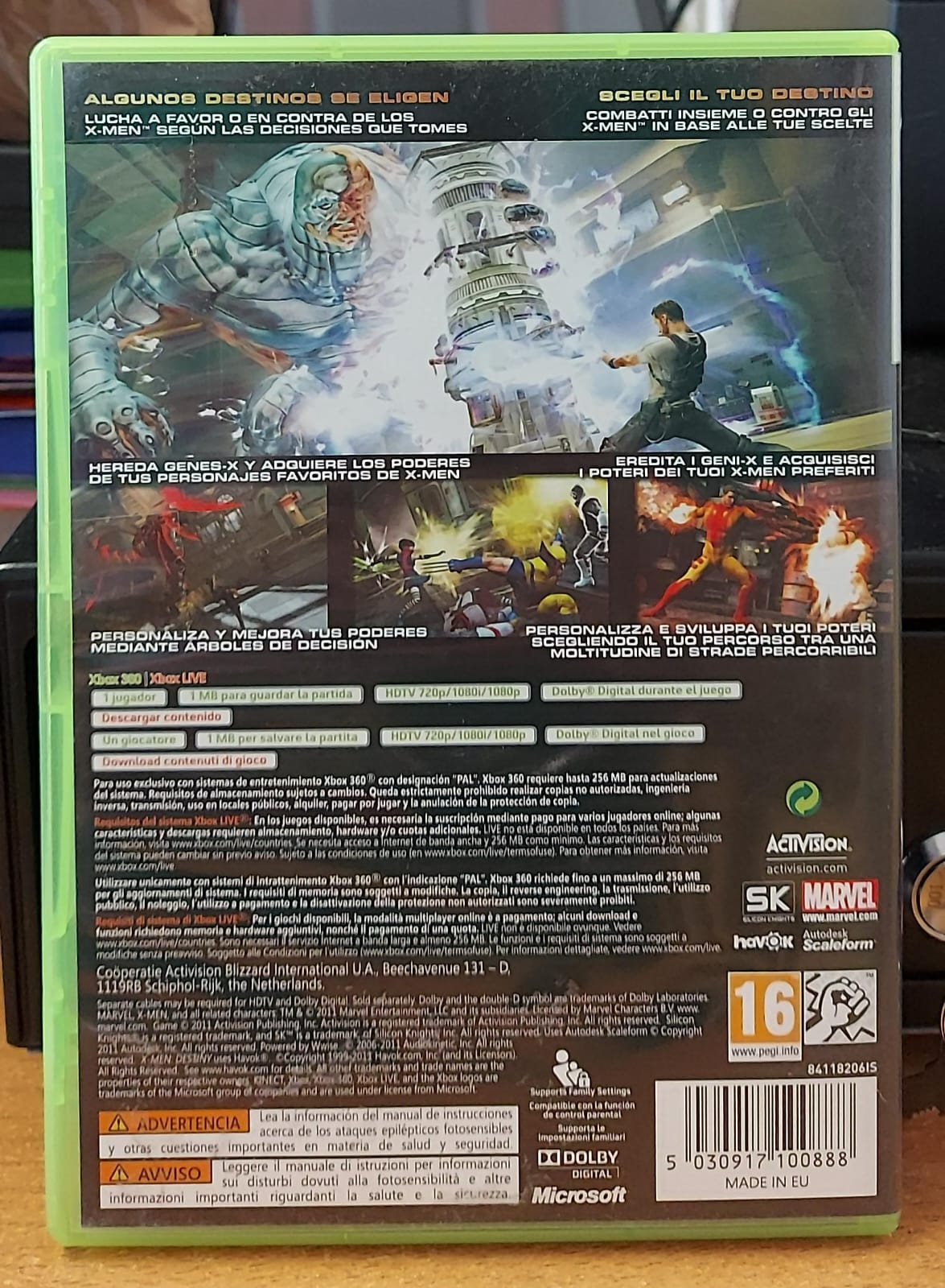 X-Men Destiny - Gioco Xbox 360 Usato