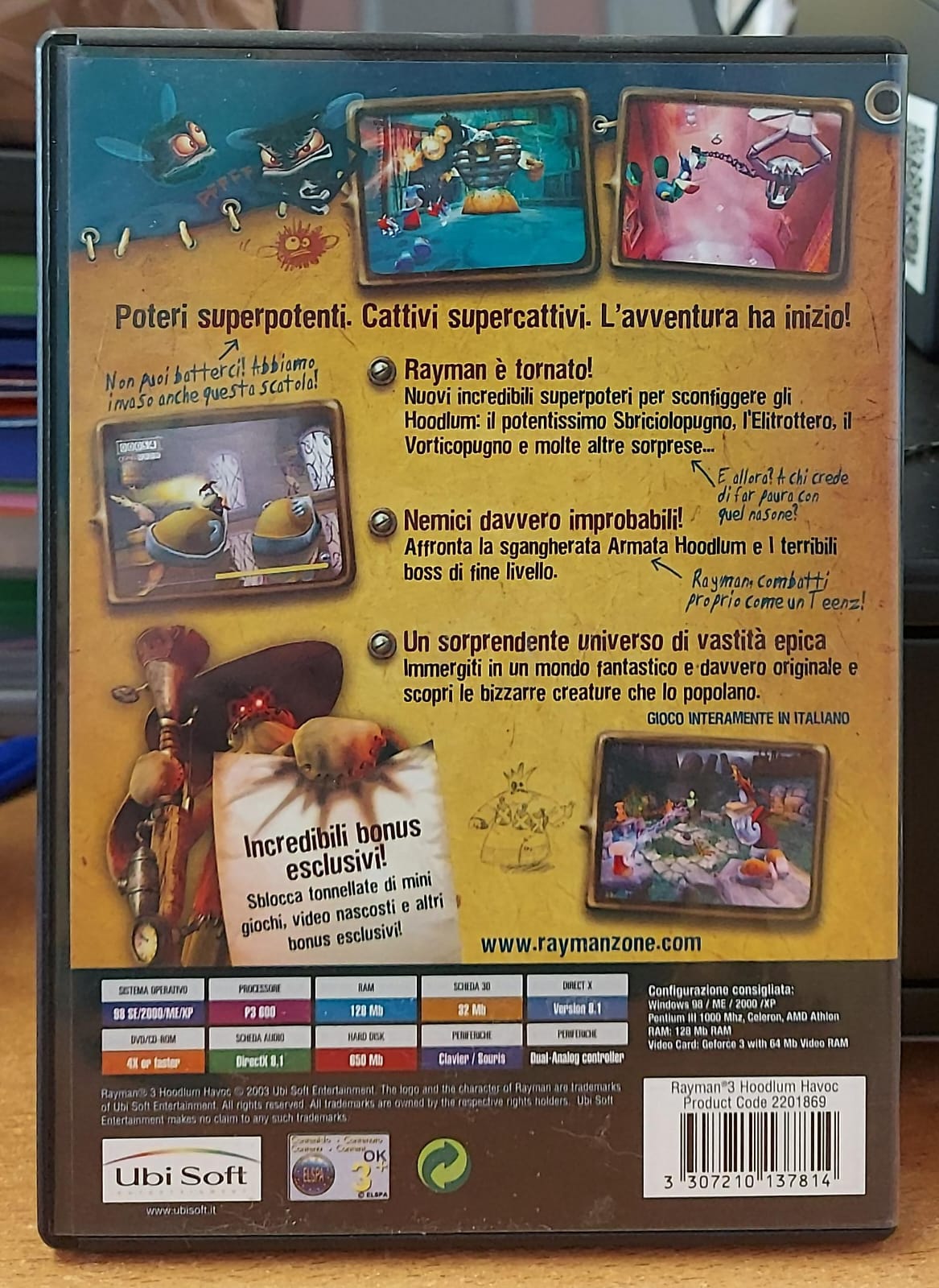 Rayman 3: Hoodlum Havoc - Gioco PC Usato (Copertina Lenticolare)