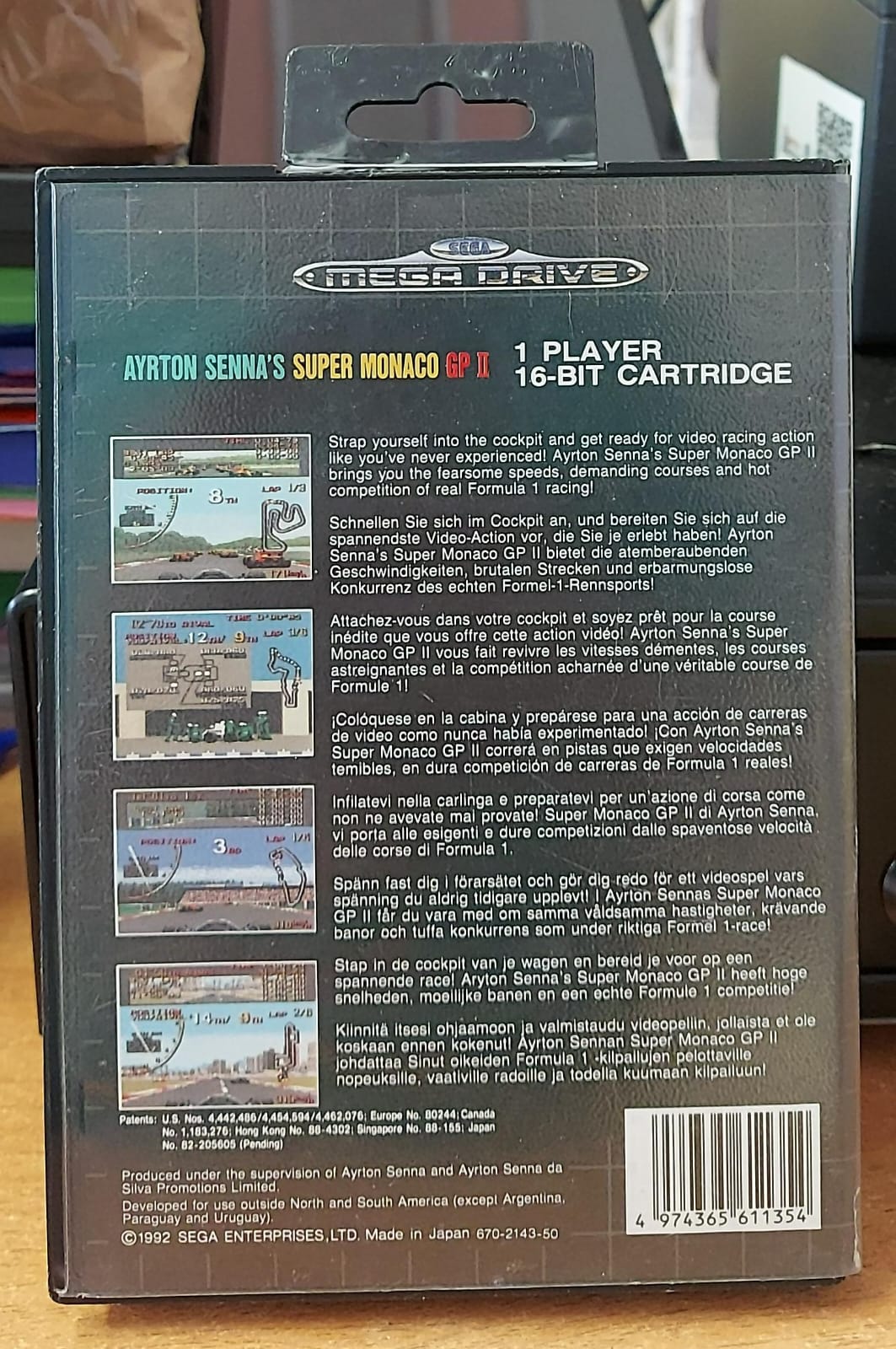 Ayrton Senna's Super Monaco GP 2 - Sega Mega Drive Usato