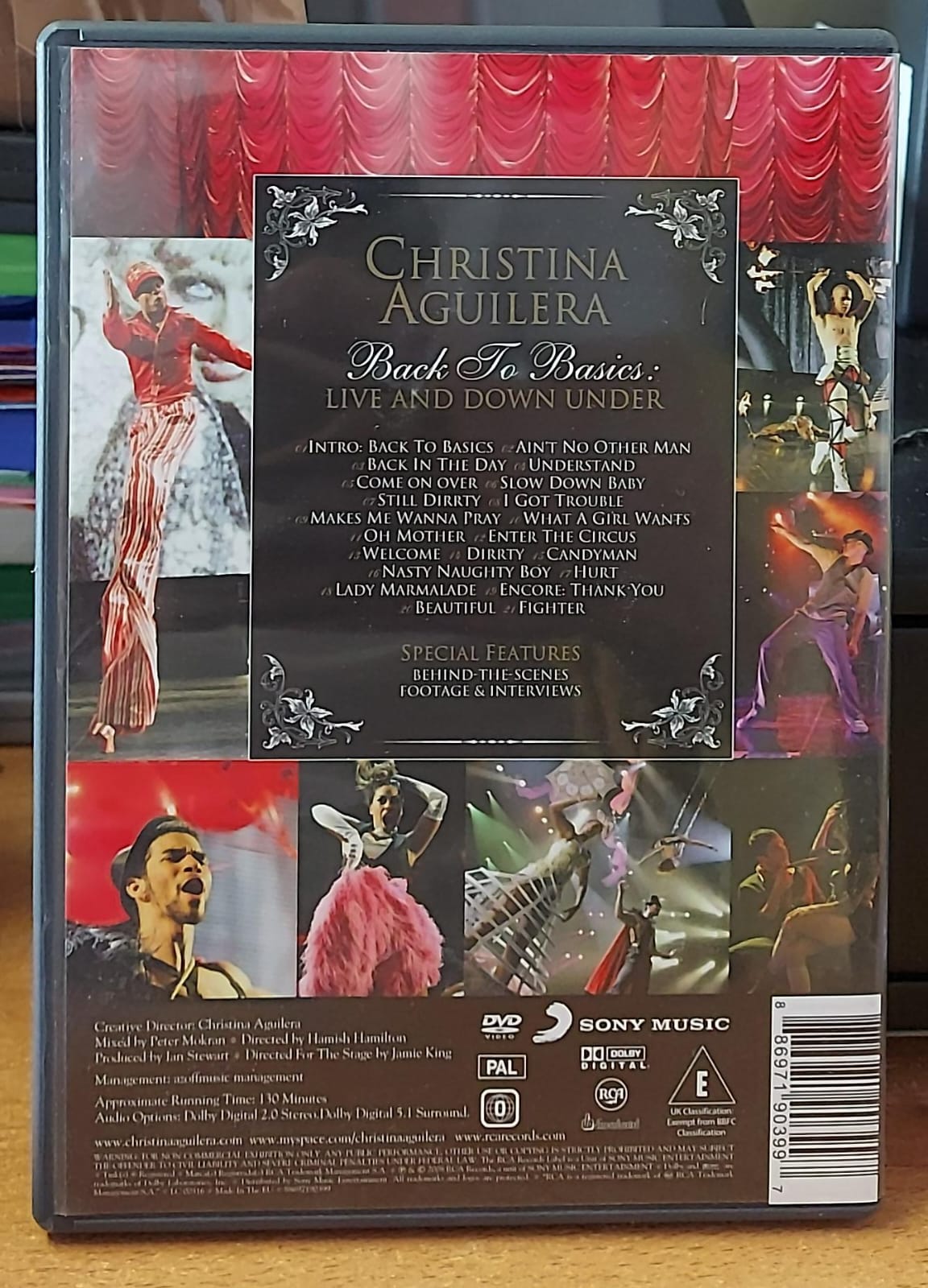 CHRISTINA AGUILERA BACK TO BASICS LIVE AND DOWN UNDER