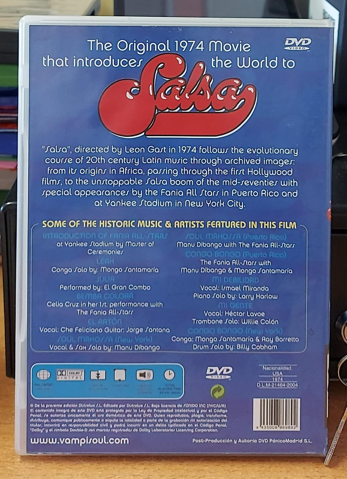 Salsa – The Film – DVD con The Fania All-Stars (Usato)