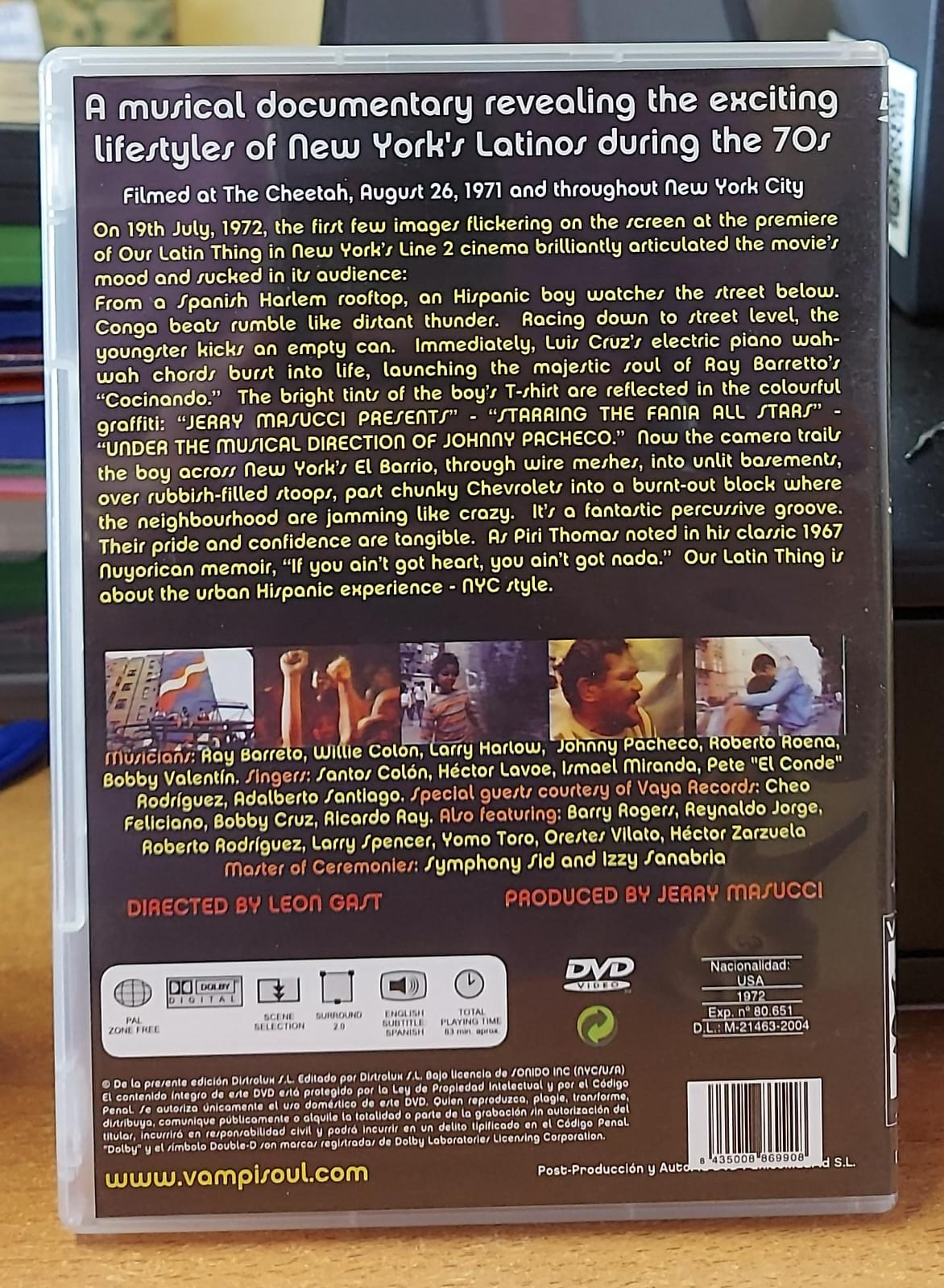 Our Latin Thing (Nuestra Cosa) DVD – Fania All-Stars