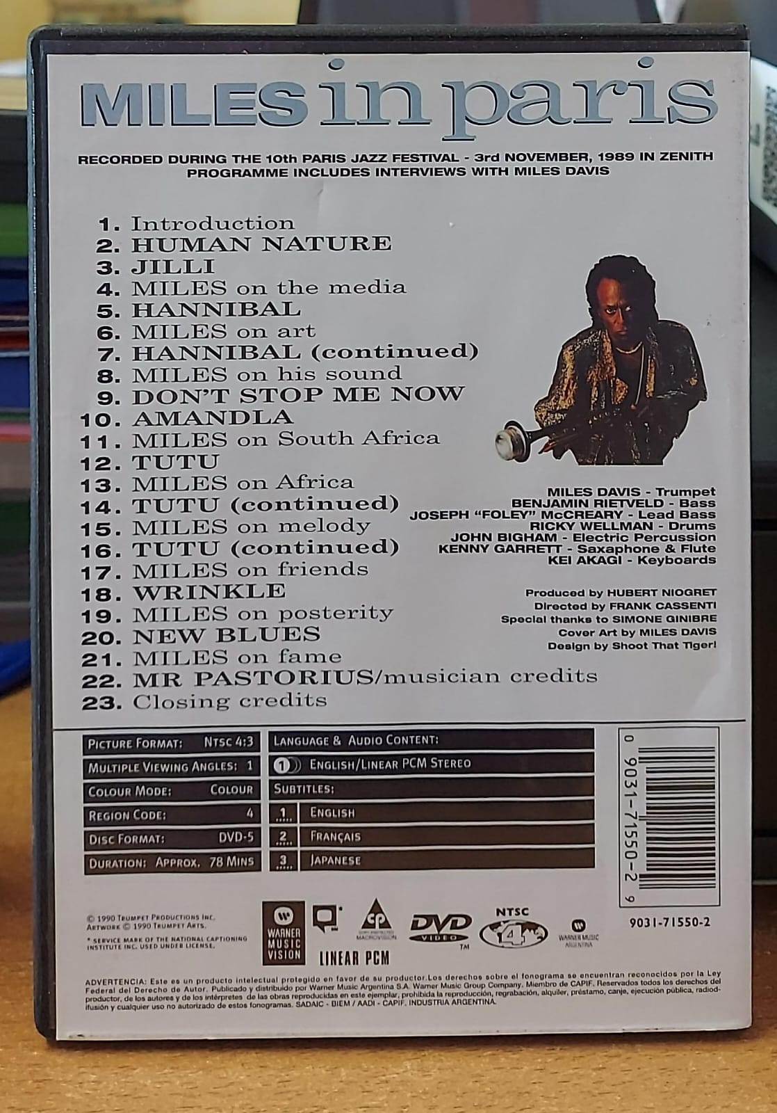Miles Davis – Miles in Paris DVD | Concerto dal Vivo